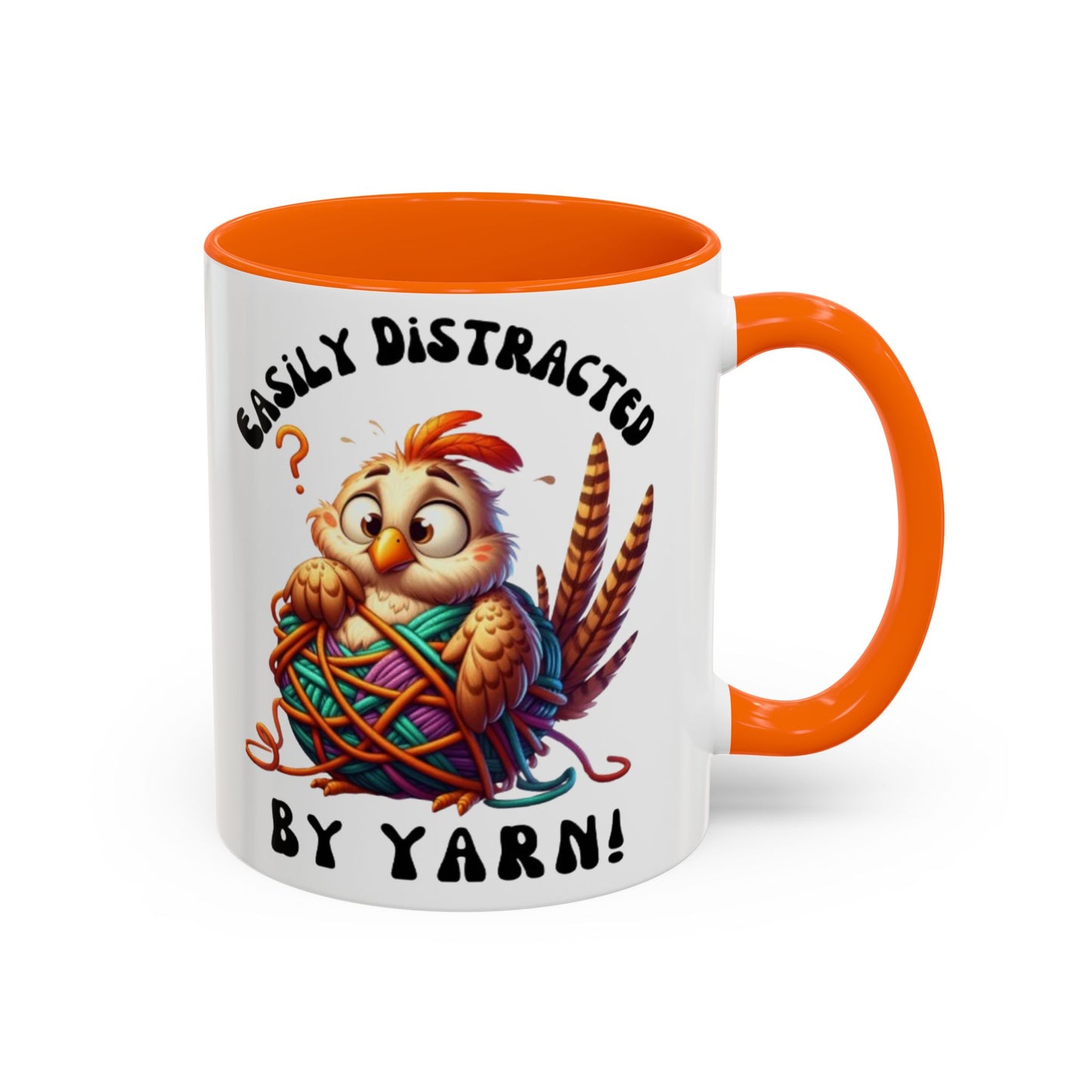 Whimsical Yarn Lover's Coffee Mug – Perfect Gift for Crafters, Crafting Enthusiasts, Cozy Home Decor, Fun Accent Mug
