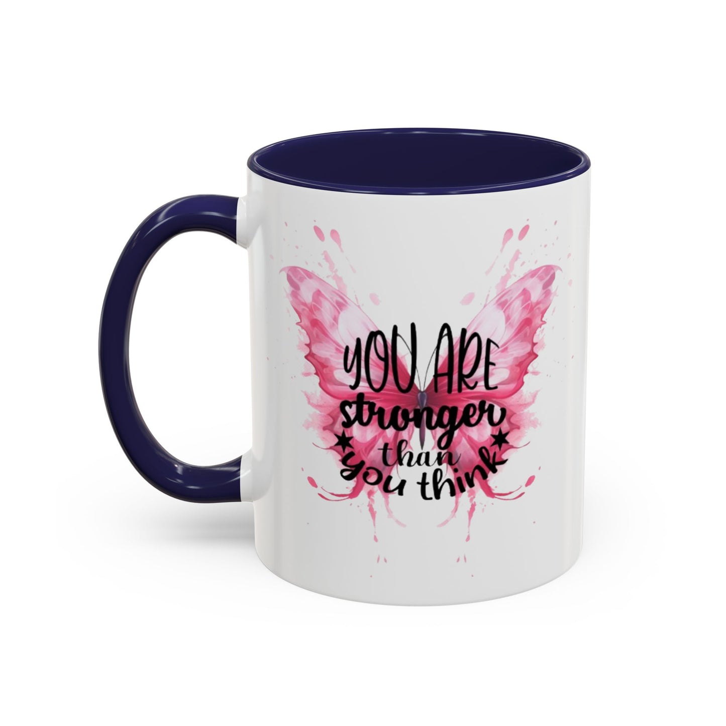 Inspirational Butterfly Coffee Mug, Empowerment Gift, Motivational Drinkware, Self-Care Mug, Butterfly Decor, Pink Mug