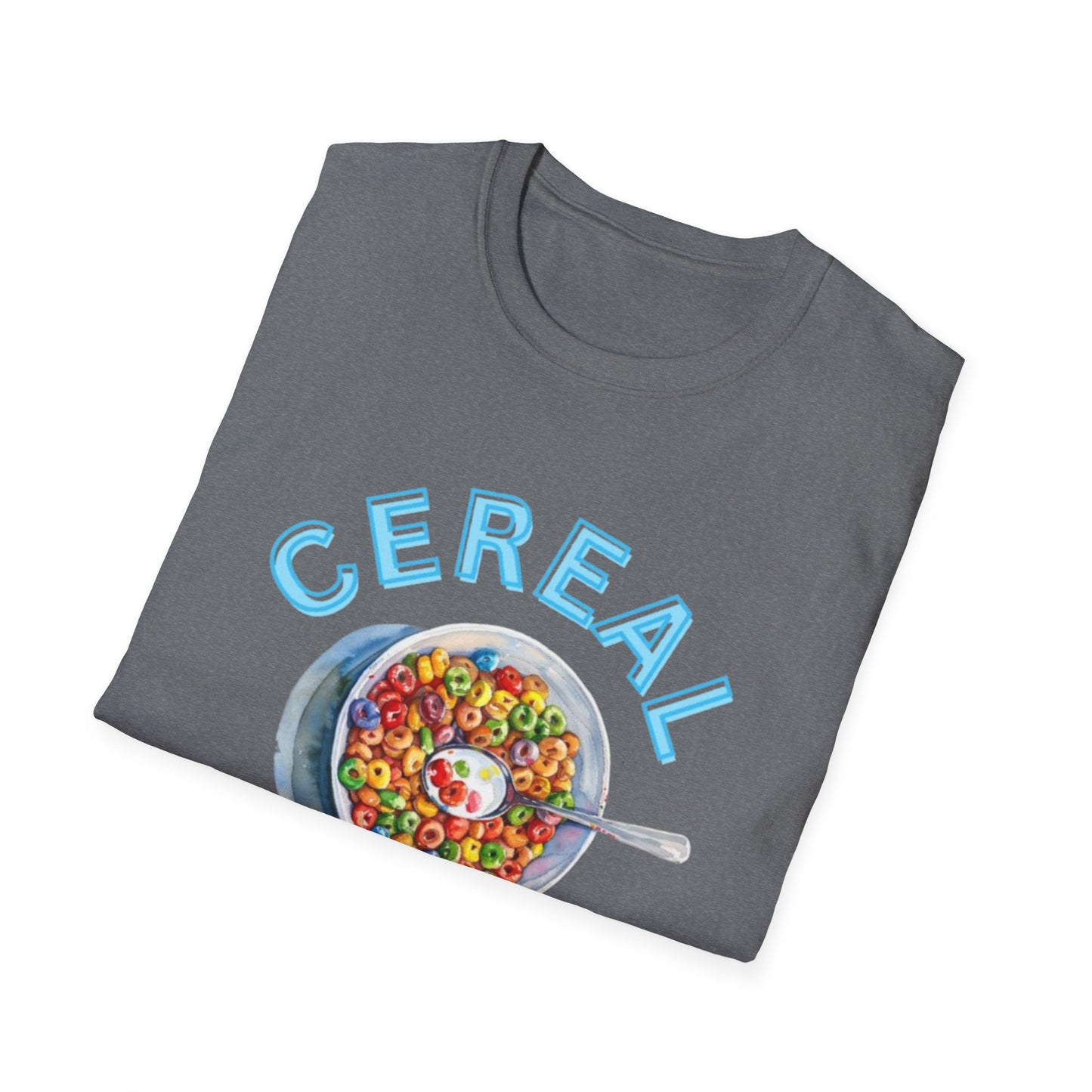 Cereal Killer Unisex Softstyle T-Shirt - Fun Humor Tee for Breakfast Lovers