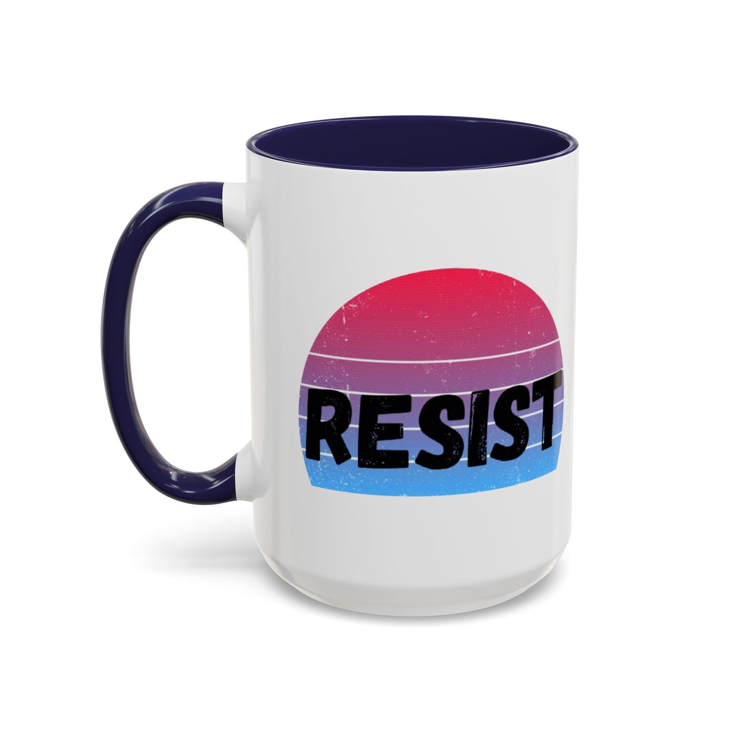 Colorful Resist Coffee Mug, Motivational Mug for Empowerment, Perfect Gift for Activists, Inspirational Kitchenware, 11oz 15oz