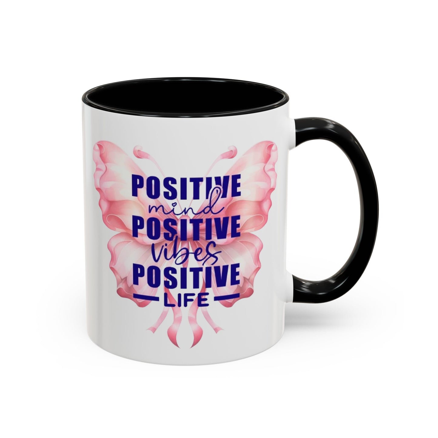 Positive Vibes Coffee Mug, Inspirational Mug, Motivational Mug for Home Office, Gift for Friends, Encouragement Cup, Positive Mind Decor