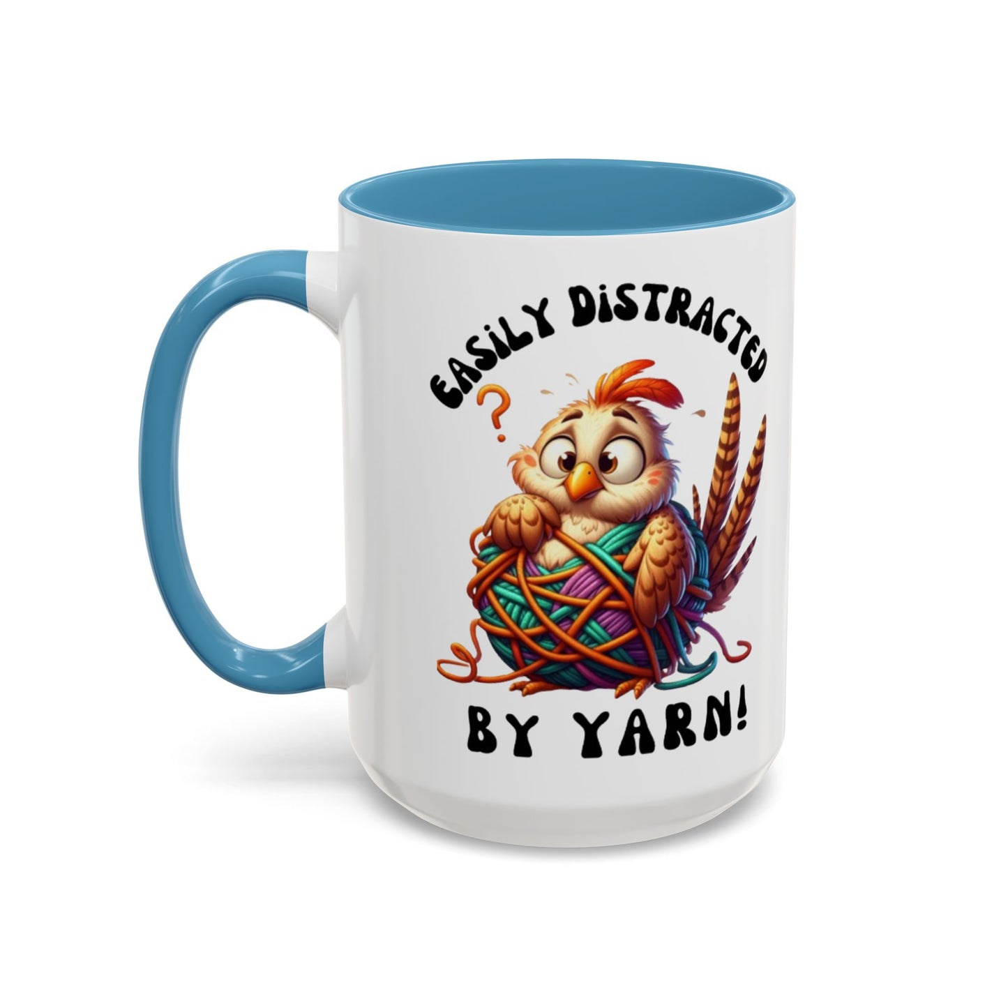 Whimsical Yarn Lover's Coffee Mug – Perfect Gift for Crafters, Crafting Enthusiasts, Cozy Home Decor, Fun Accent Mug