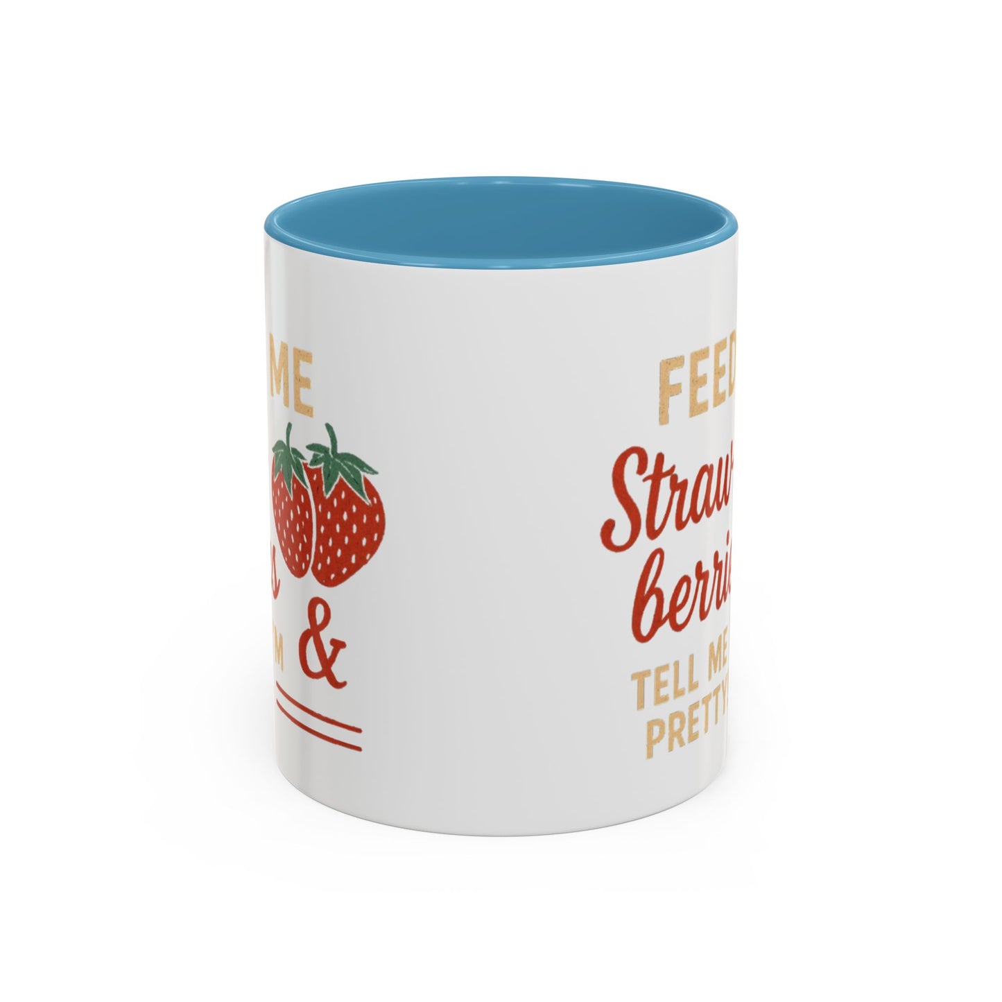 Cute Strawberry Themed Accent Coffee Mug - Perfect for Gifts, Home, Kitchen, Birthday, Fun Quotes