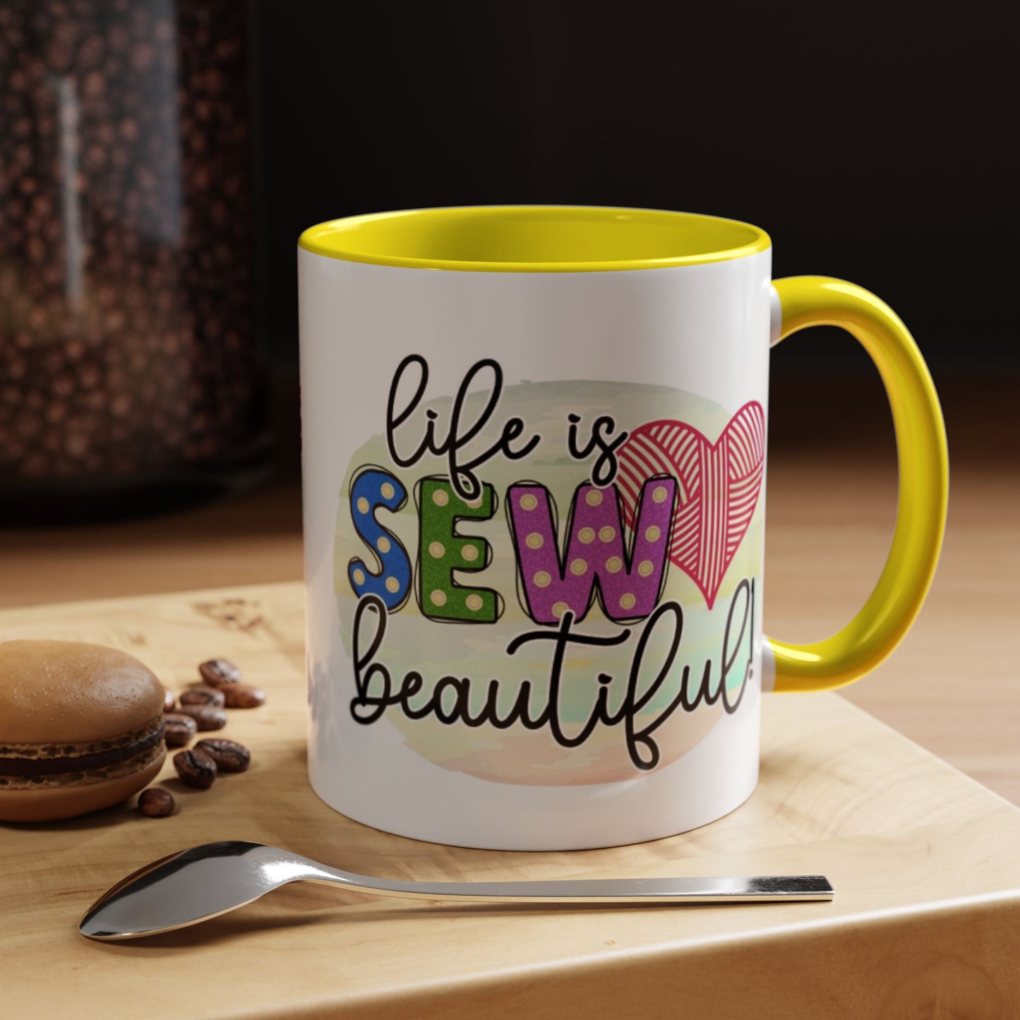 Sewing-Themed Coffee Mug – Perfect Gift for Crafters, Quilters, Birthday, Gift for Her, Inspirational Mug