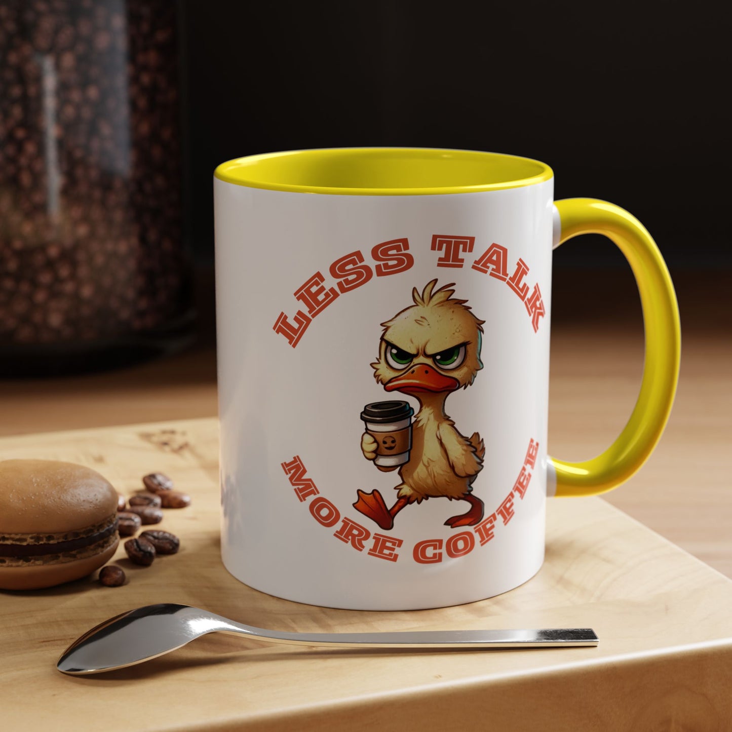 Funny Duck Coffee Mug - Less Talk More Coffee - Perfect for Coffee Lovers