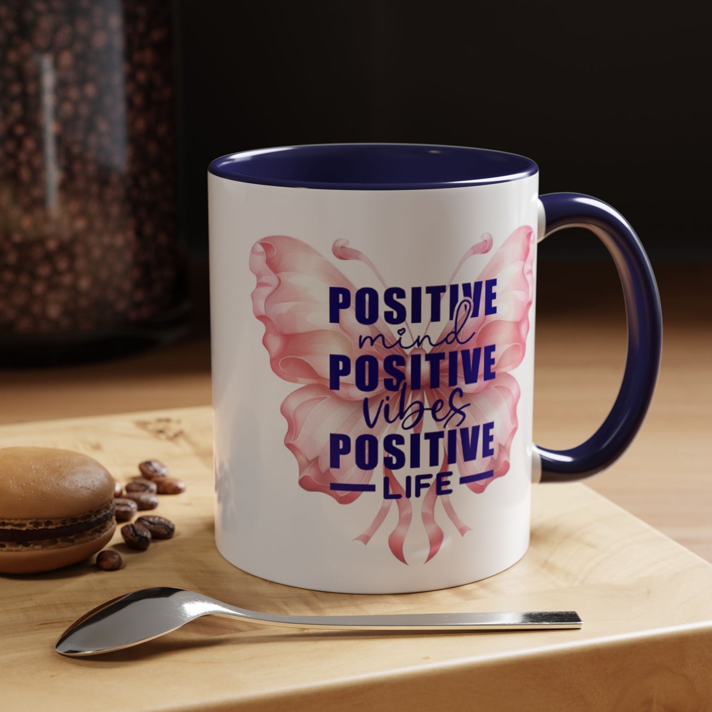 Positive Vibes Coffee Mug, Inspirational Mug, Motivational Mug for Home Office, Gift for Friends, Encouragement Cup, Positive Mind Decor