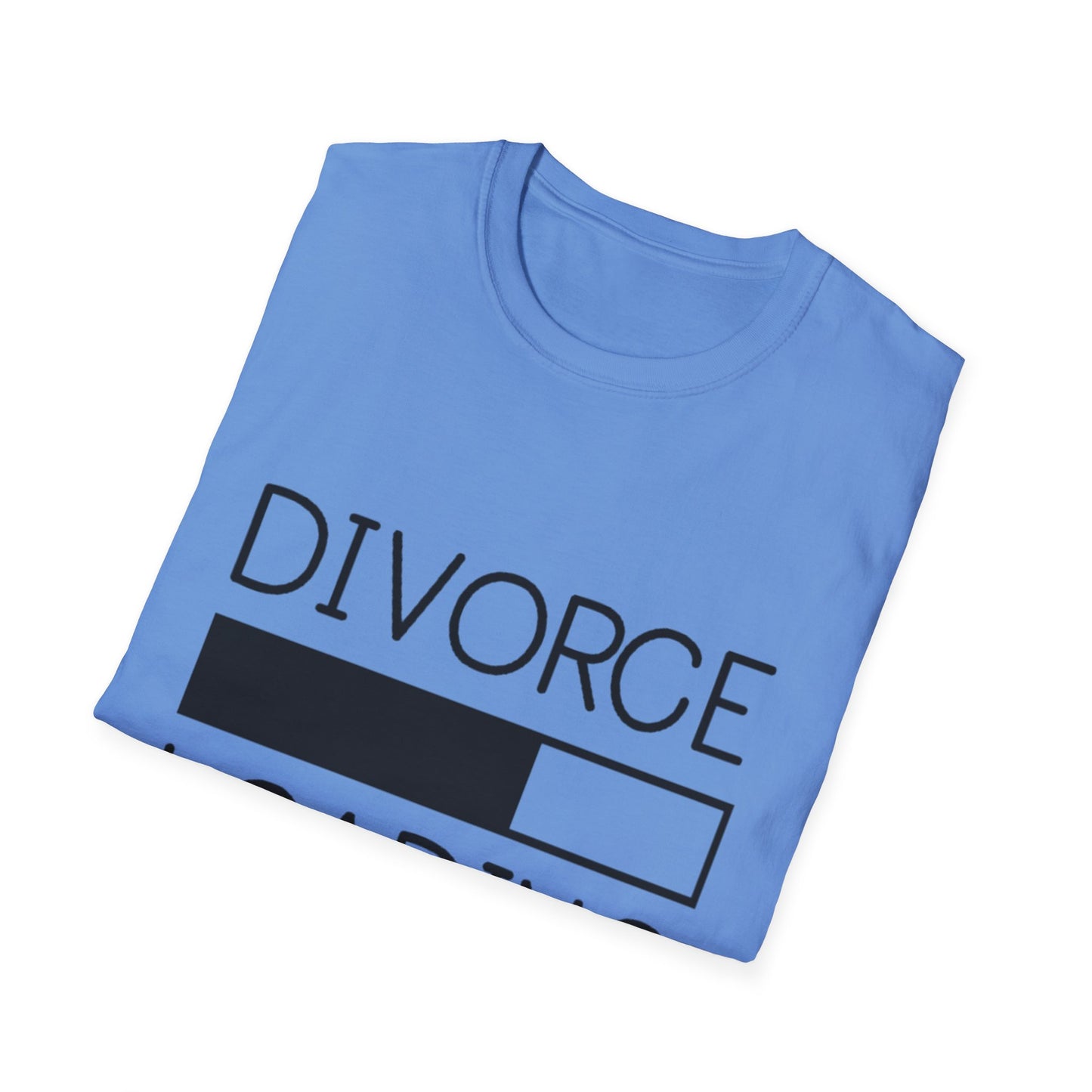 Divorce Loading Unisex Softstyle T-Shirt - Humorous Graphic Tee for the Newly Single