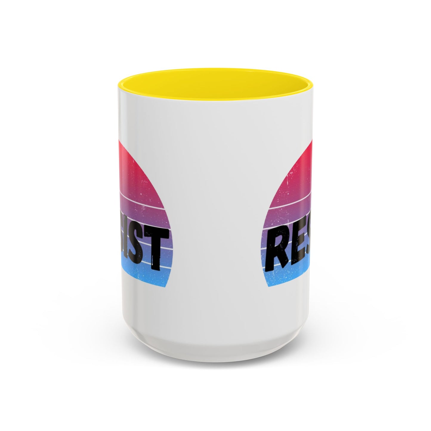 Colorful Resist Coffee Mug, Motivational Mug for Empowerment, Perfect Gift for Activists, Inspirational Kitchenware, 11oz 15oz