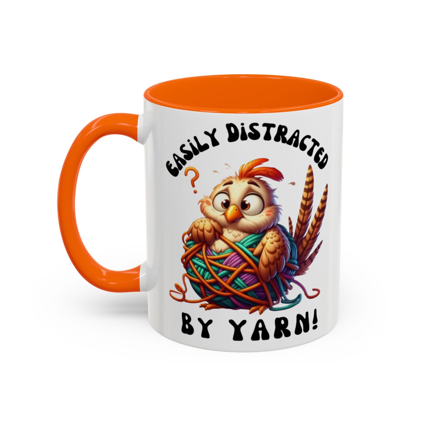 Whimsical Yarn Lover's Coffee Mug – Perfect Gift for Crafters, Crafting Enthusiasts, Cozy Home Decor, Fun Accent Mug