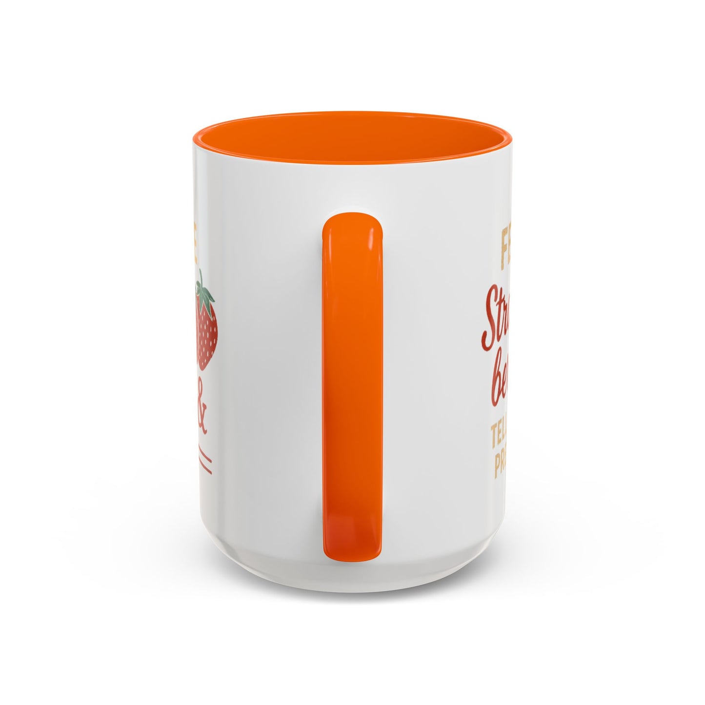 Cute Strawberry Themed Accent Coffee Mug - Perfect for Gifts, Home, Kitchen, Birthday, Fun Quotes