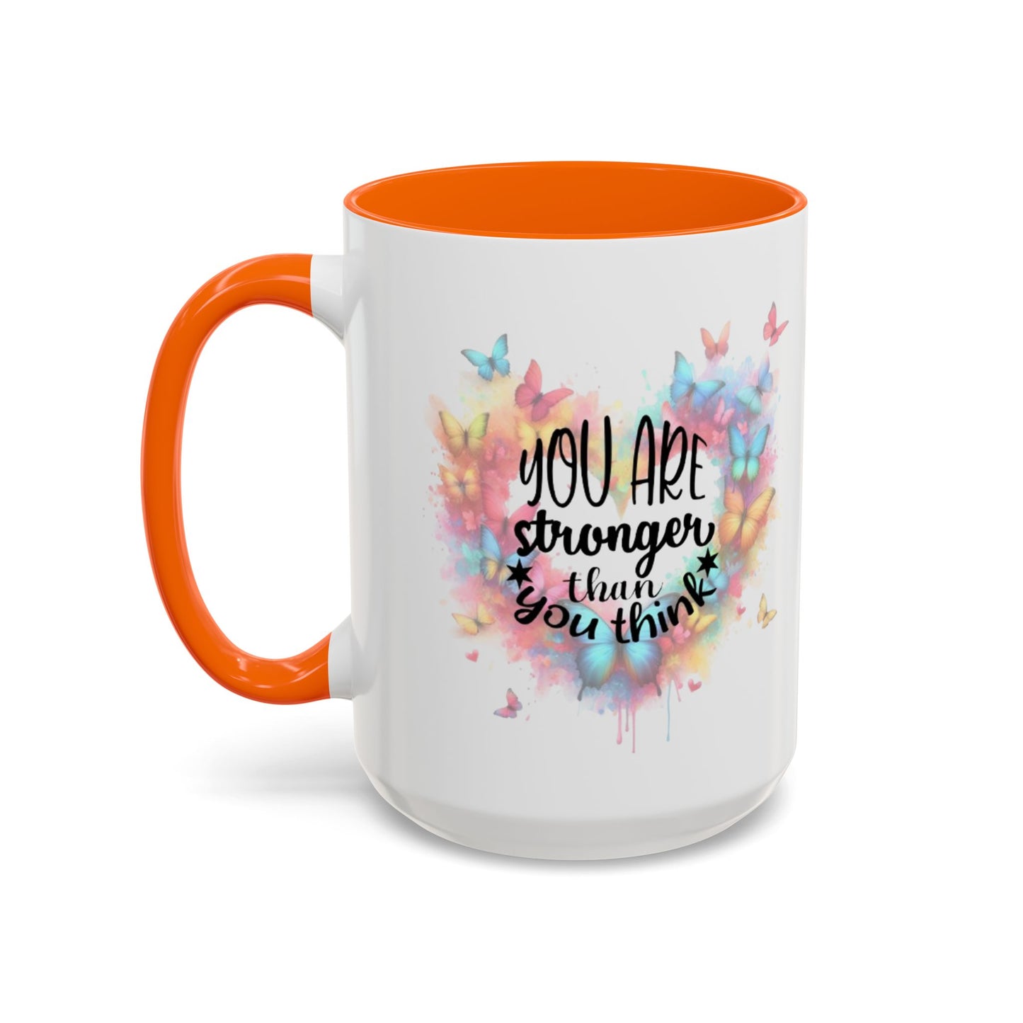 Inspirational Butterfly Coffee Mug, Motivational Gift for Friends, Colorful Mug for Tea Lover, Positive Affirmation, Self-Care Sip