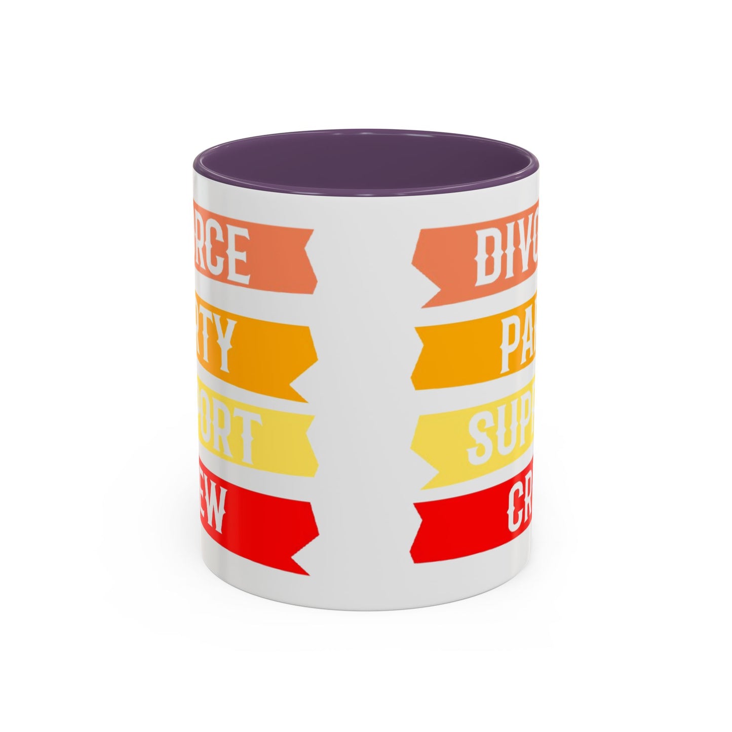 Divorce Party Coffee Mug, Fun Support Crew Mug, Gift for Friends, Celebrate Healing, Offset Accent Mug