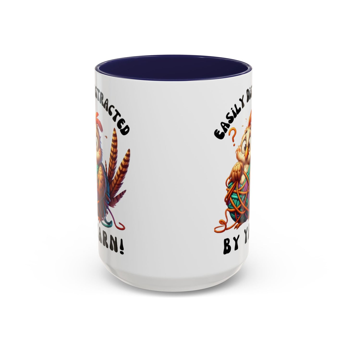 Whimsical Yarn Lover's Coffee Mug – Perfect Gift for Crafters, Crafting Enthusiasts, Cozy Home Decor, Fun Accent Mug