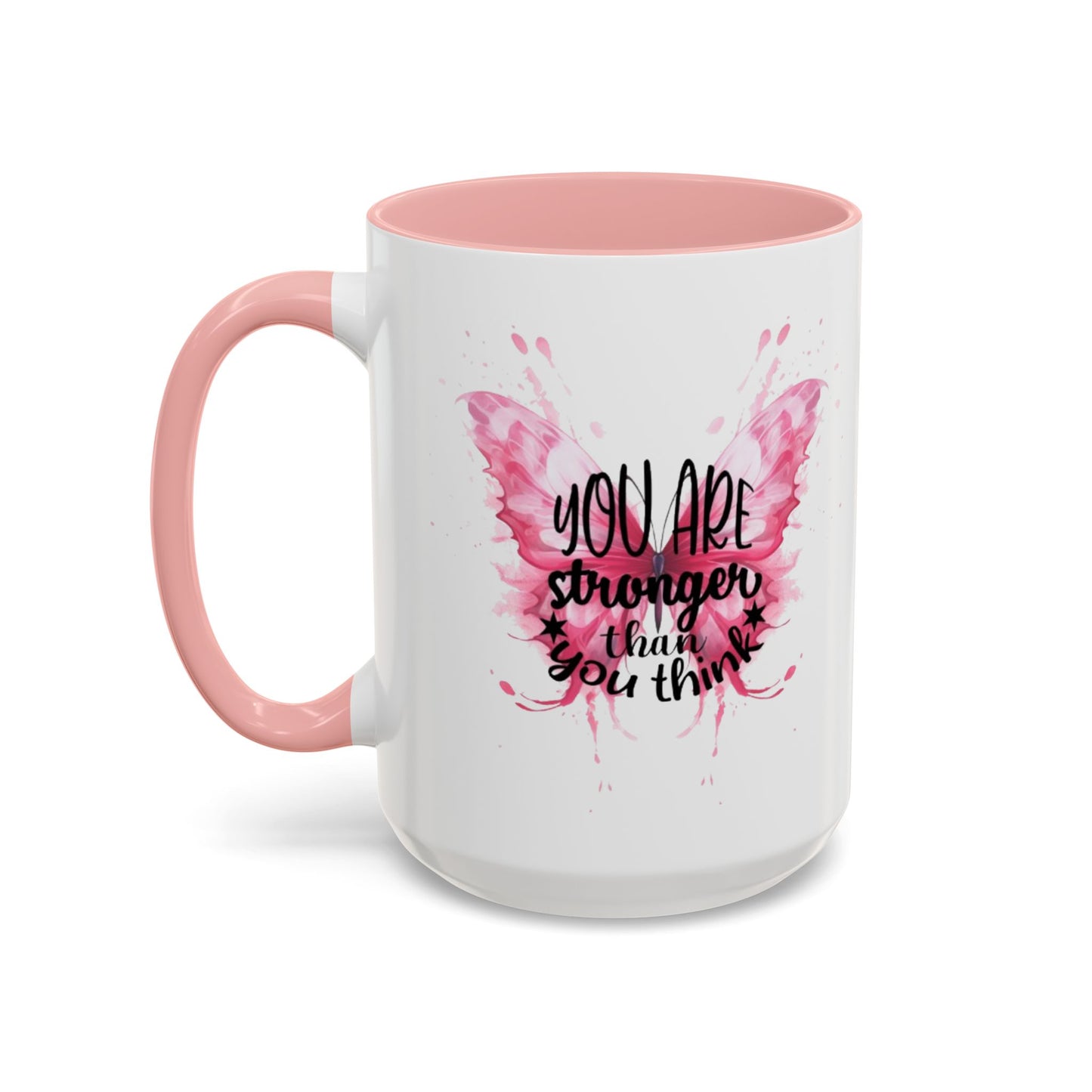 Inspirational Butterfly Coffee Mug, Empowerment Gift, Motivational Drinkware, Self-Care Mug, Butterfly Decor, Pink Mug