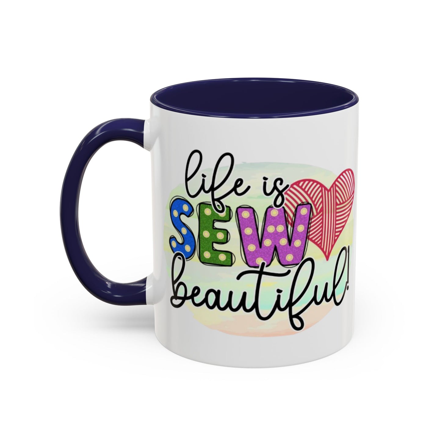Sewing-Themed Coffee Mug – Perfect Gift for Crafters, Quilters, Birthday, Gift for Her, Inspirational Mug
