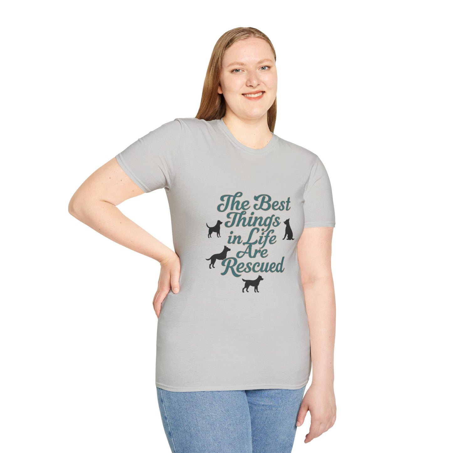 Rescue Dogs Unisex T-Shirt, Pet Lover Gift, Animal Rescue Shirt, Dog Adoption Tee, Gift for Dog Lovers
