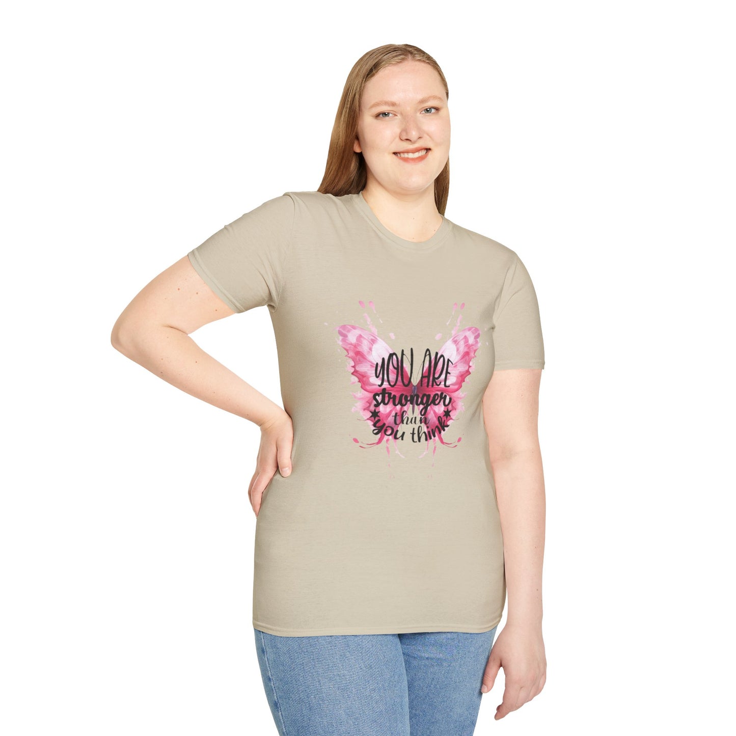 Empowering Butterfly T-Shirt, Inspirational Tee, Motivational Gift, Affirmation Apparel, Positive Vibes Shirt, Strength Quote T-Shirt