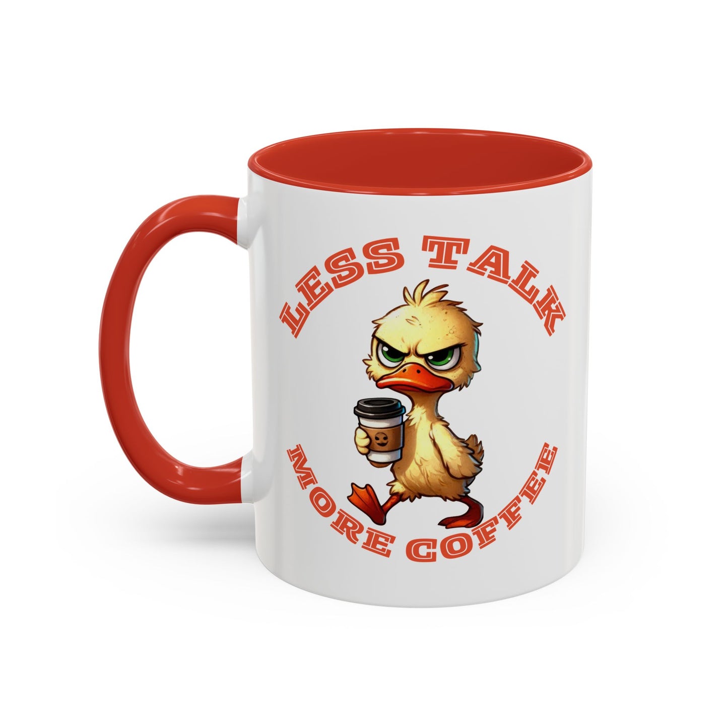 Funny Duck Coffee Mug - Less Talk More Coffee - Perfect for Coffee Lovers