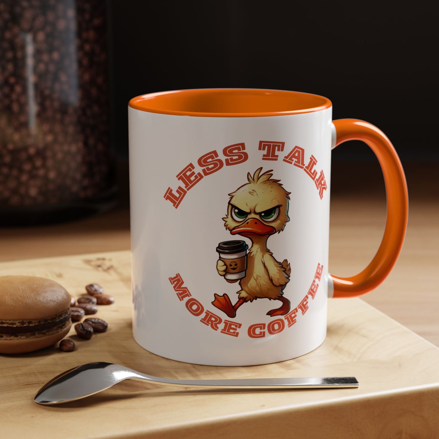 Funny Duck Coffee Mug - Less Talk More Coffee - Perfect for Coffee Lovers