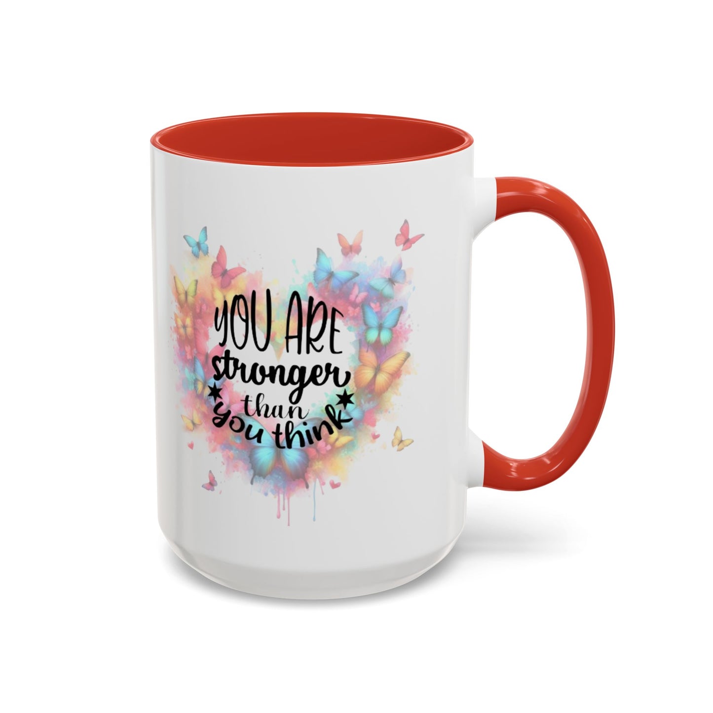 Inspirational Butterfly Coffee Mug, Motivational Gift for Friends, Colorful Mug for Tea Lover, Positive Affirmation, Self-Care Sip