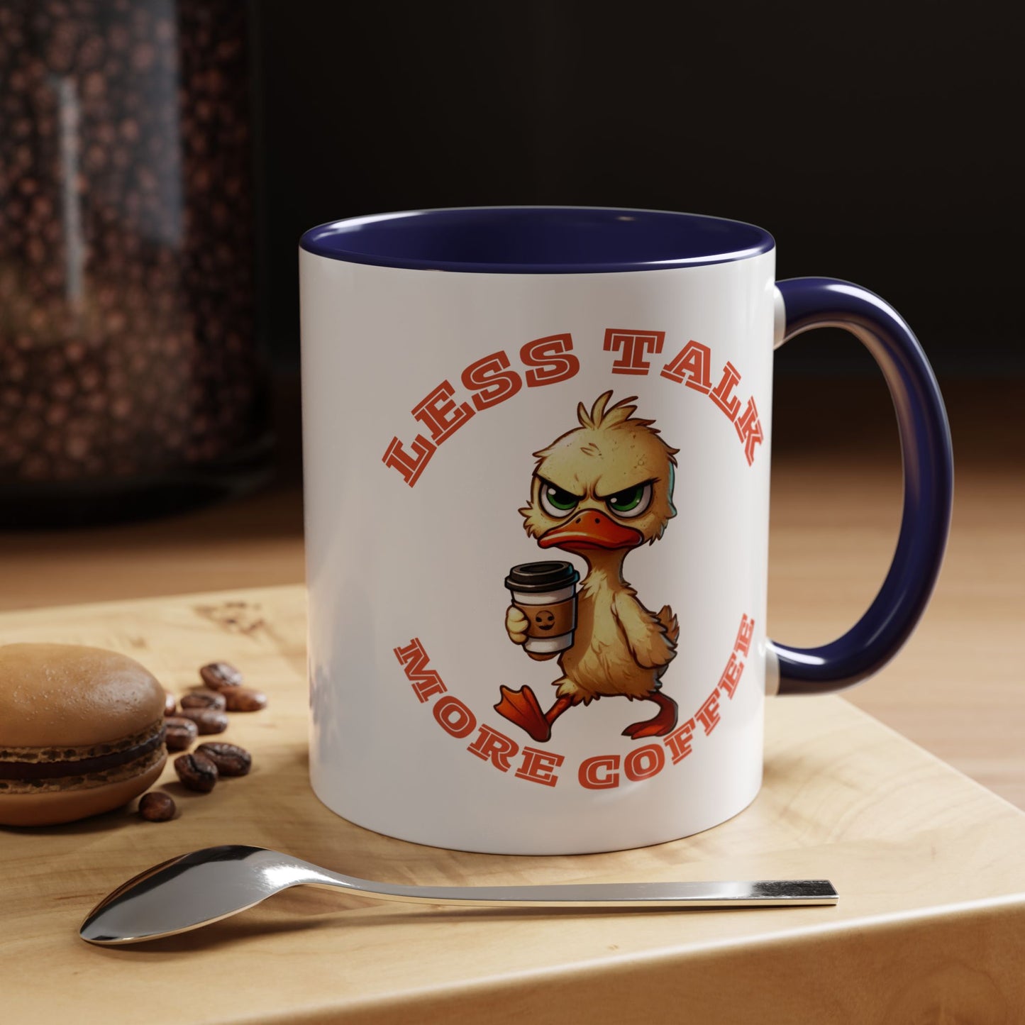 Funny Duck Coffee Mug - Less Talk More Coffee - Perfect for Coffee Lovers