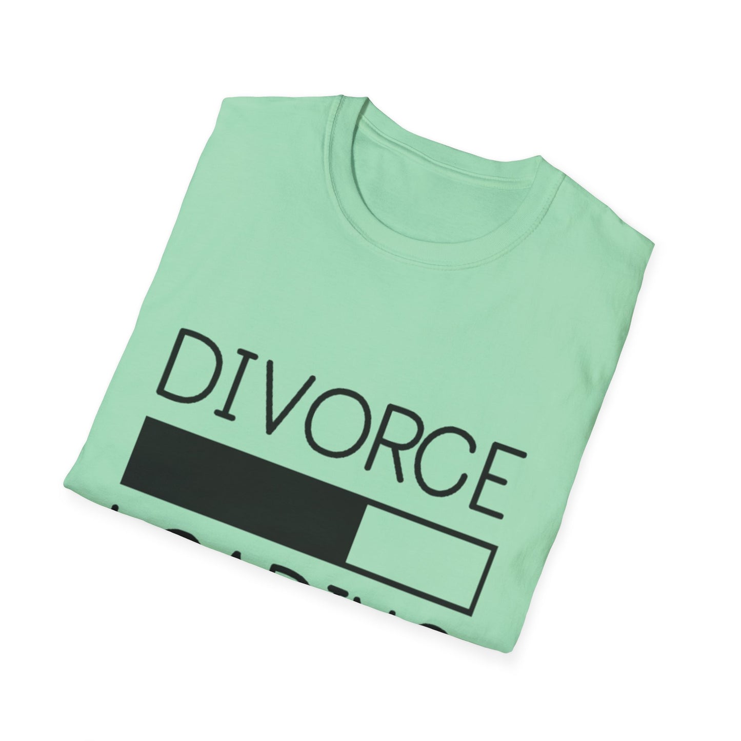 Divorce Loading Unisex Softstyle T-Shirt - Humorous Graphic Tee for the Newly Single