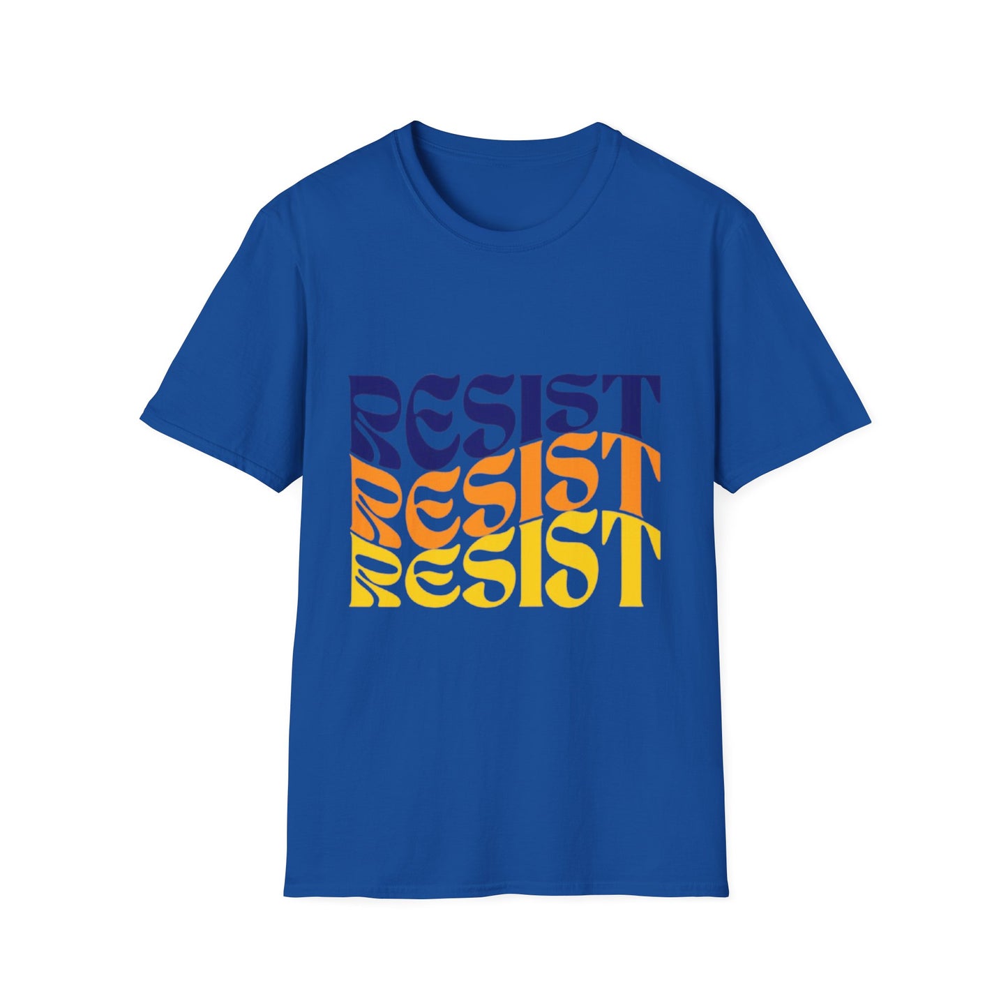 Unisex Softstyle T-Shirt - Bold 'RESIST' Graphic Tee for Activism and Empowerment