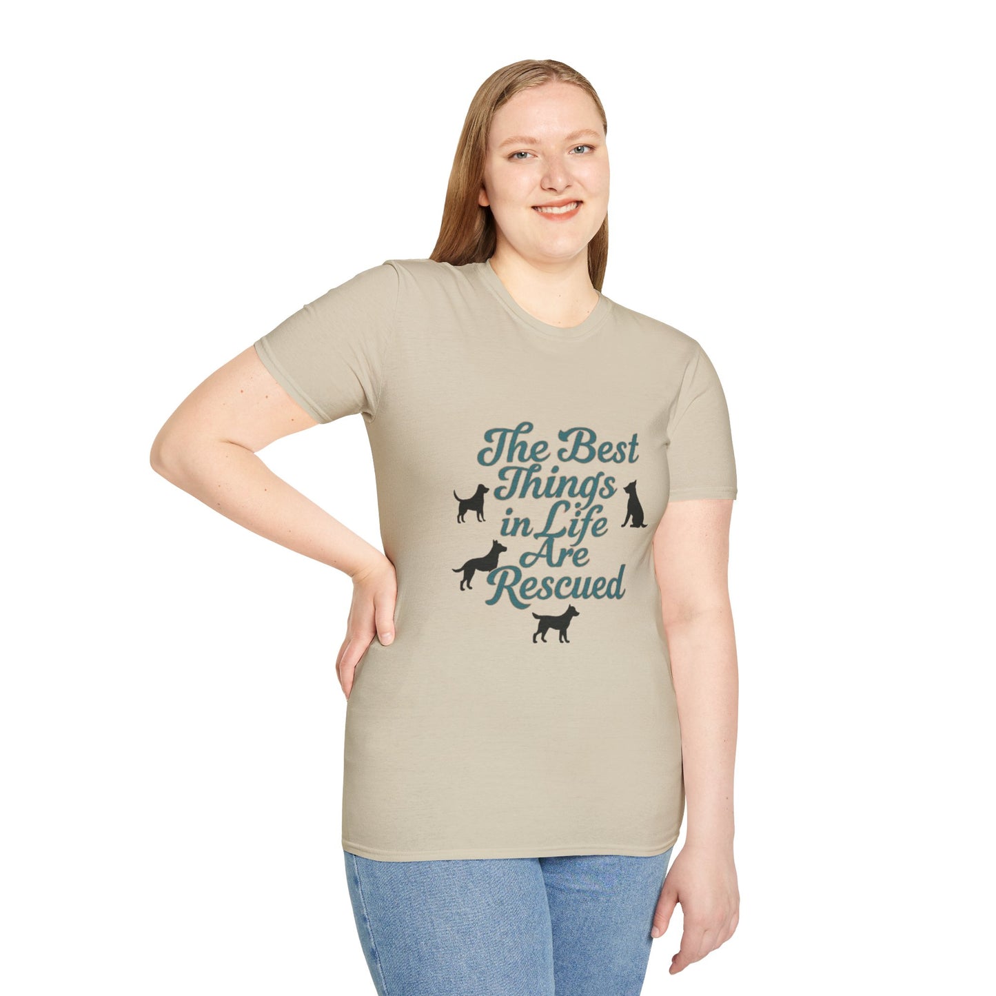 Rescue Dogs Unisex T-Shirt, Pet Lover Gift, Animal Rescue Shirt, Dog Adoption Tee, Gift for Dog Lovers