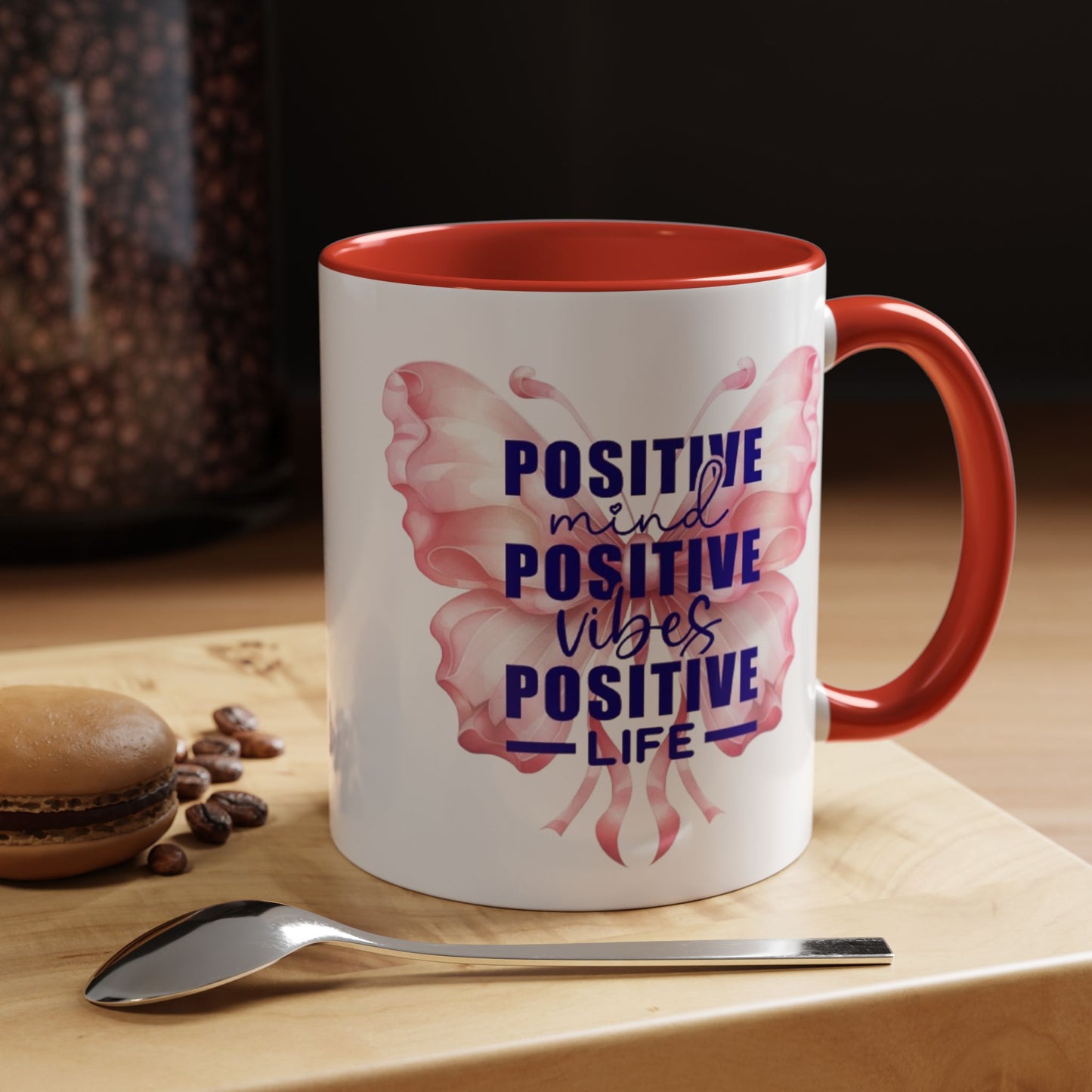 Positive Vibes Coffee Mug, Inspirational Mug, Motivational Mug for Home Office, Gift for Friends, Encouragement Cup, Positive Mind Decor