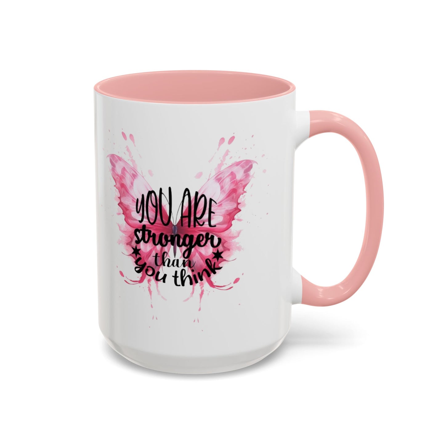 Inspirational Butterfly Coffee Mug, Empowerment Gift, Motivational Drinkware, Self-Care Mug, Butterfly Decor, Pink Mug