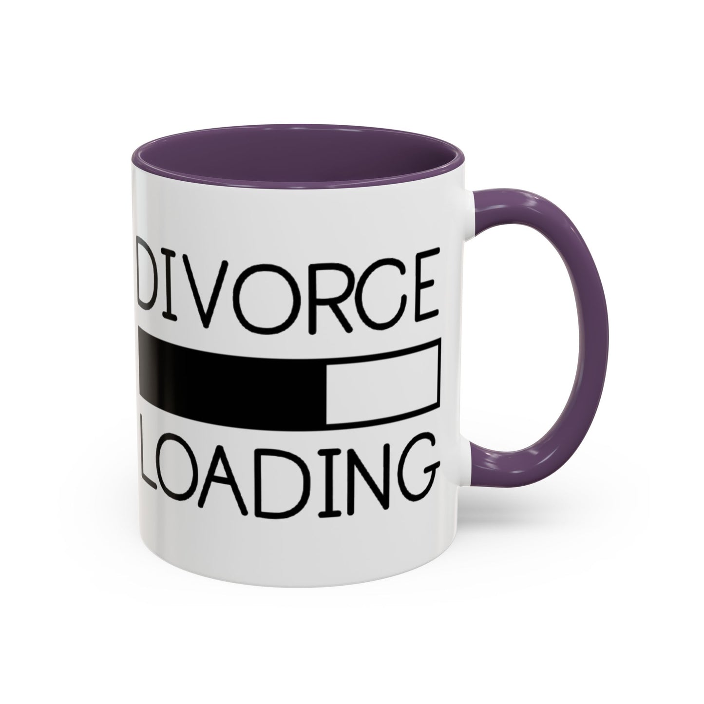 Divorce Loading Coffee Mug - Funny Accent Mug for Breakups, Gift for Friends, Humor Mug, Recovery Coffee Cup, Unique Divorce Gift