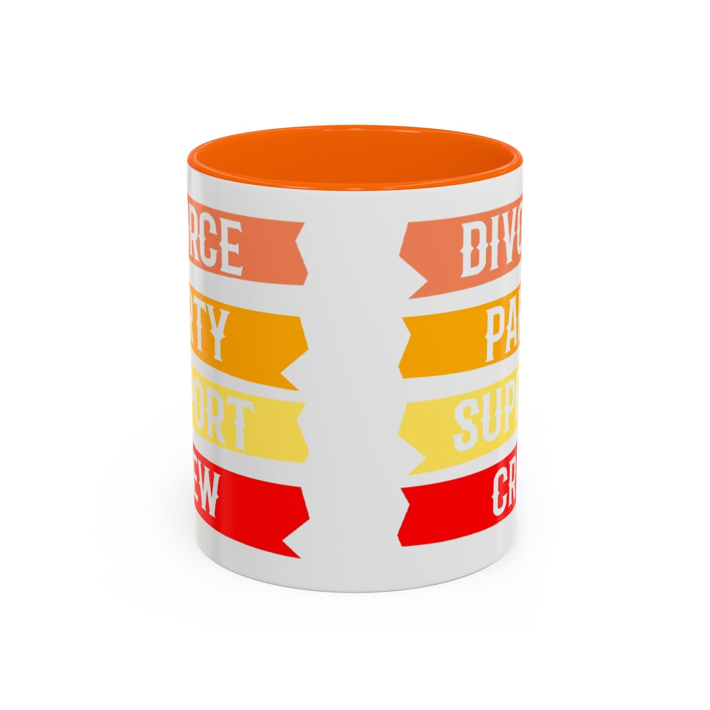 Divorce Party Coffee Mug, Fun Support Crew Mug, Gift for Friends, Celebrate Healing, Offset Accent Mug