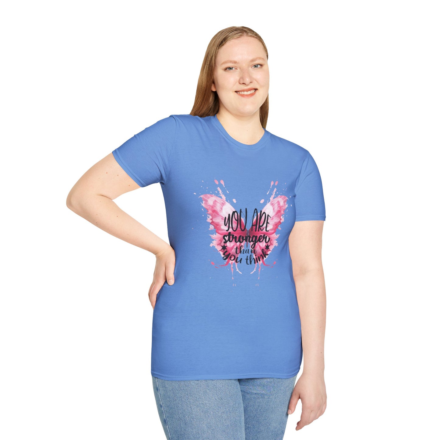 Empowering Butterfly T-Shirt, Inspirational Tee, Motivational Gift, Affirmation Apparel, Positive Vibes Shirt, Strength Quote T-Shirt