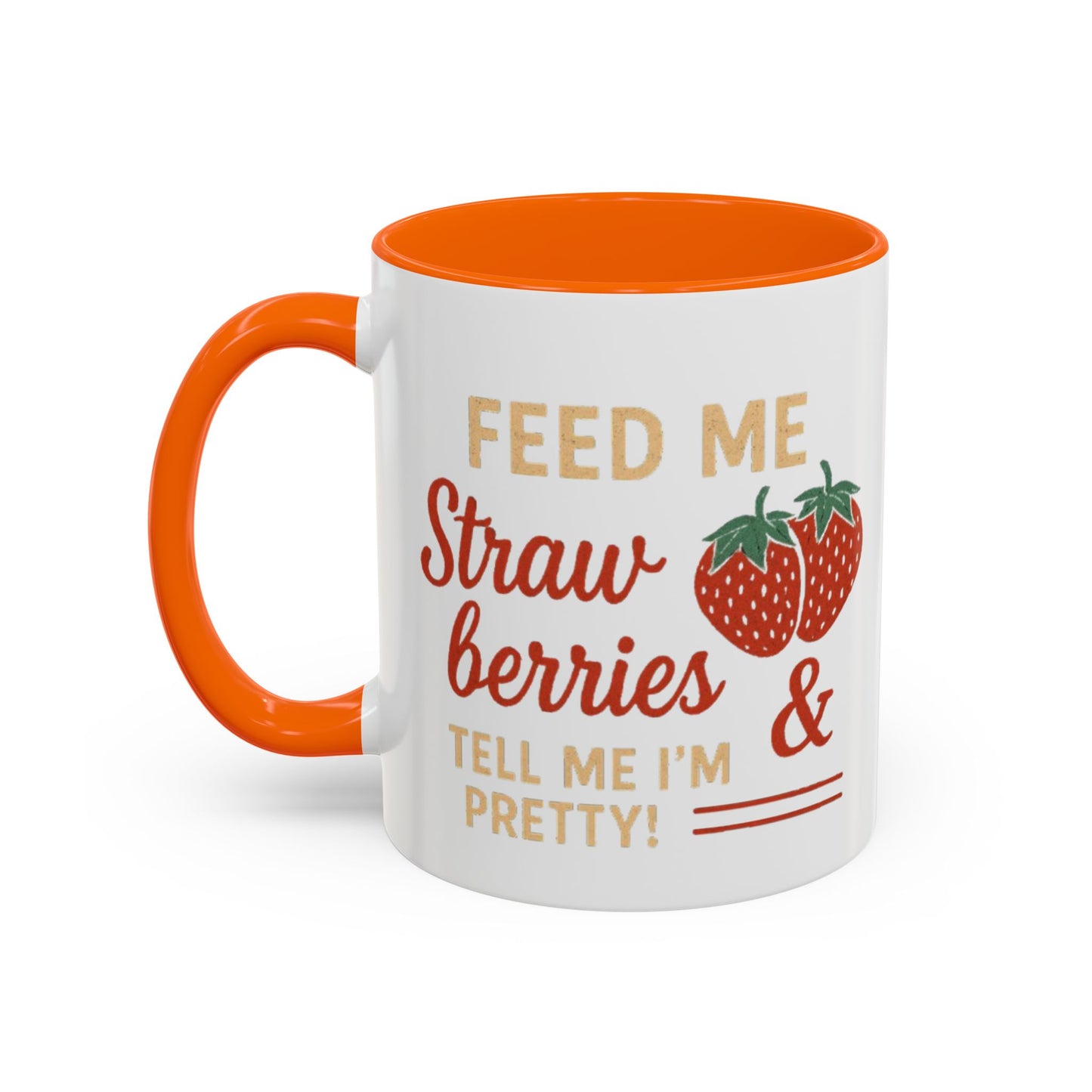 Cute Strawberry Themed Accent Coffee Mug - Perfect for Gifts, Home, Kitchen, Birthday, Fun Quotes