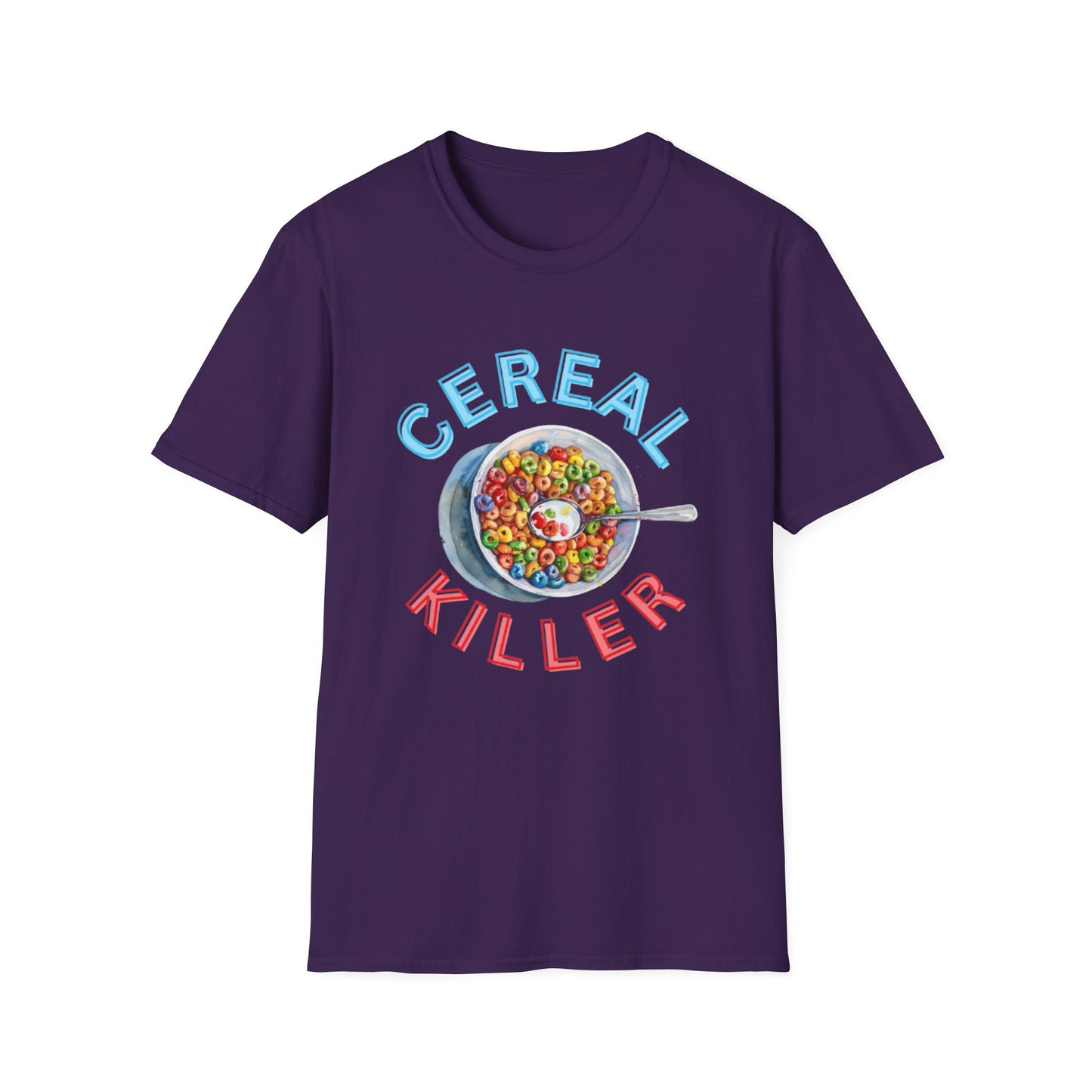 Cereal Killer Unisex Softstyle T-Shirt - Fun Humor Tee for Breakfast Lovers
