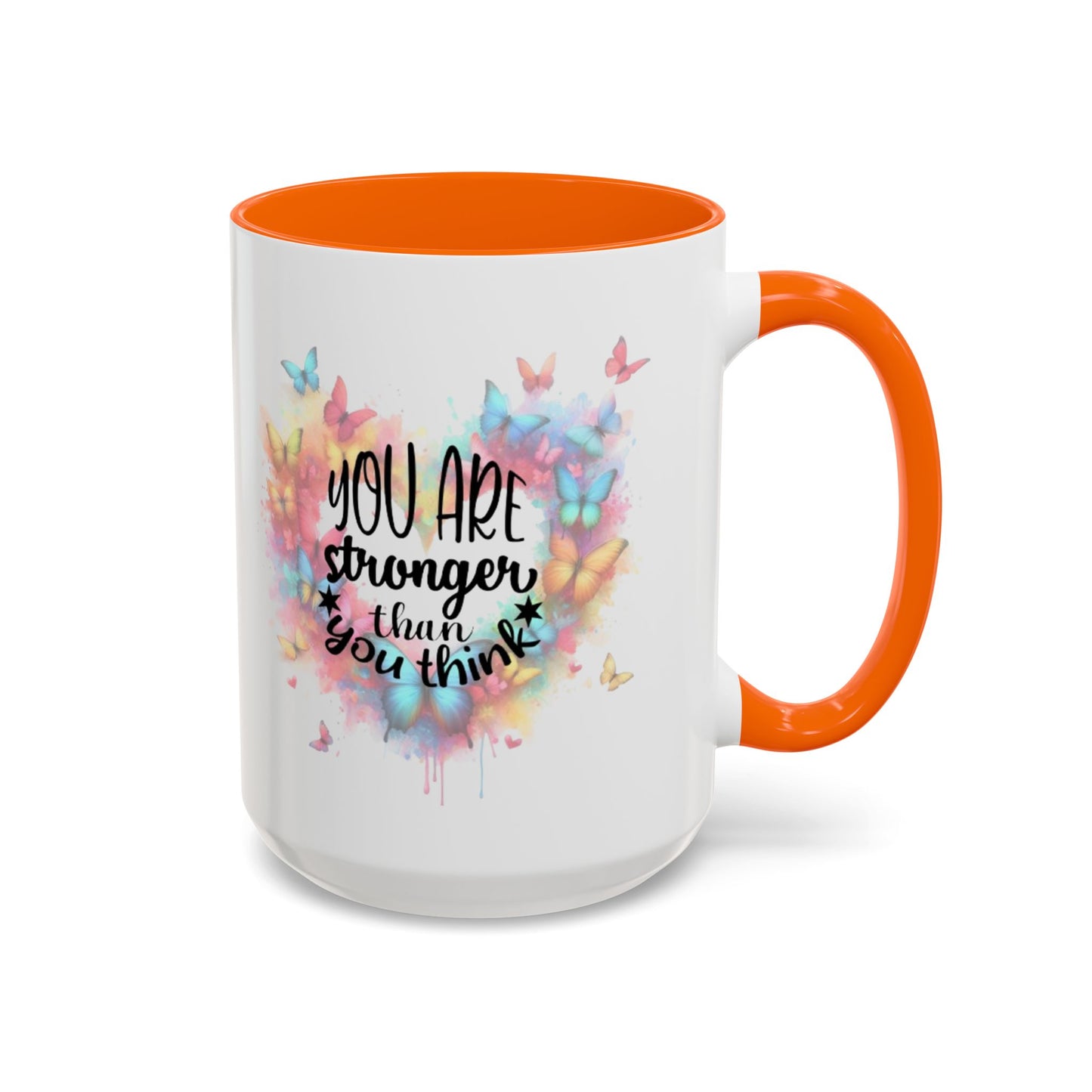 Inspirational Butterfly Coffee Mug, Motivational Gift for Friends, Colorful Mug for Tea Lover, Positive Affirmation, Self-Care Sip
