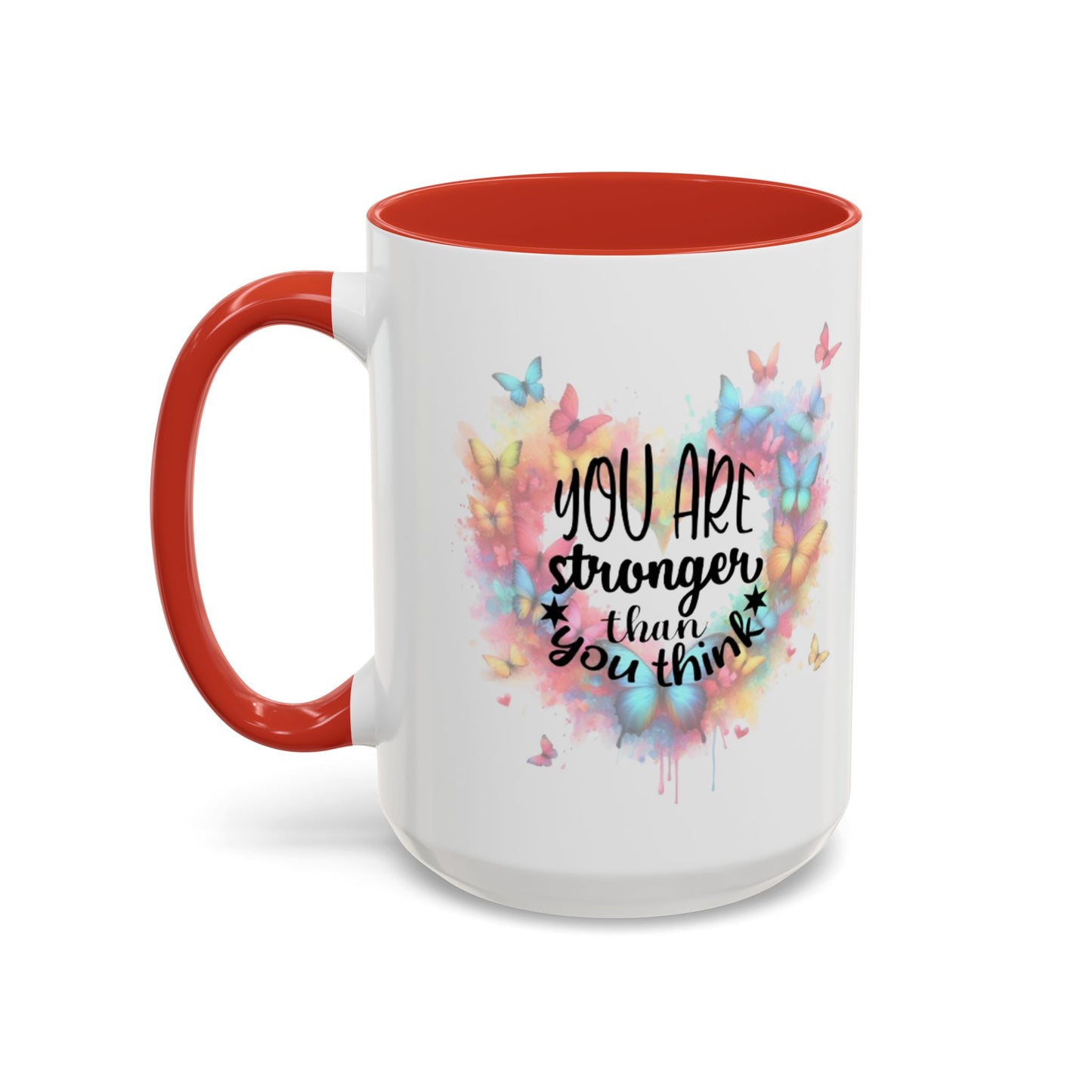 Inspirational Butterfly Coffee Mug, Motivational Gift for Friends, Colorful Mug for Tea Lover, Positive Affirmation, Self-Care Sip