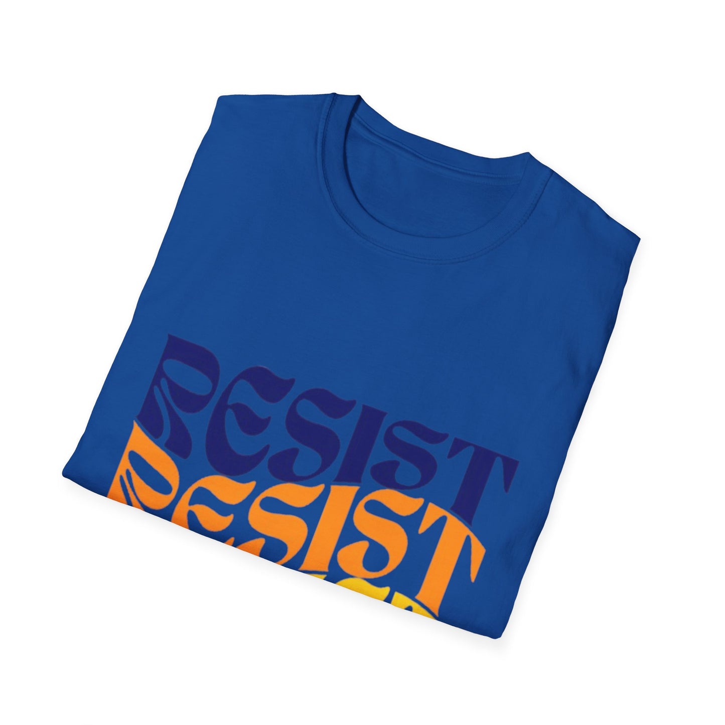 Unisex Softstyle T-Shirt - Bold 'RESIST' Graphic Tee for Activism and Empowerment