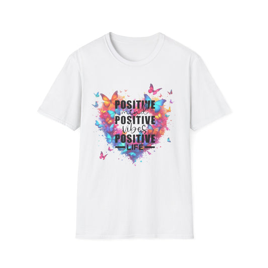 Positive Vibes Unisex T-Shirt, Motivational Tees, Inspirational Apparel, Gift for Friends, Everyday Wear, Positive Life Shirt