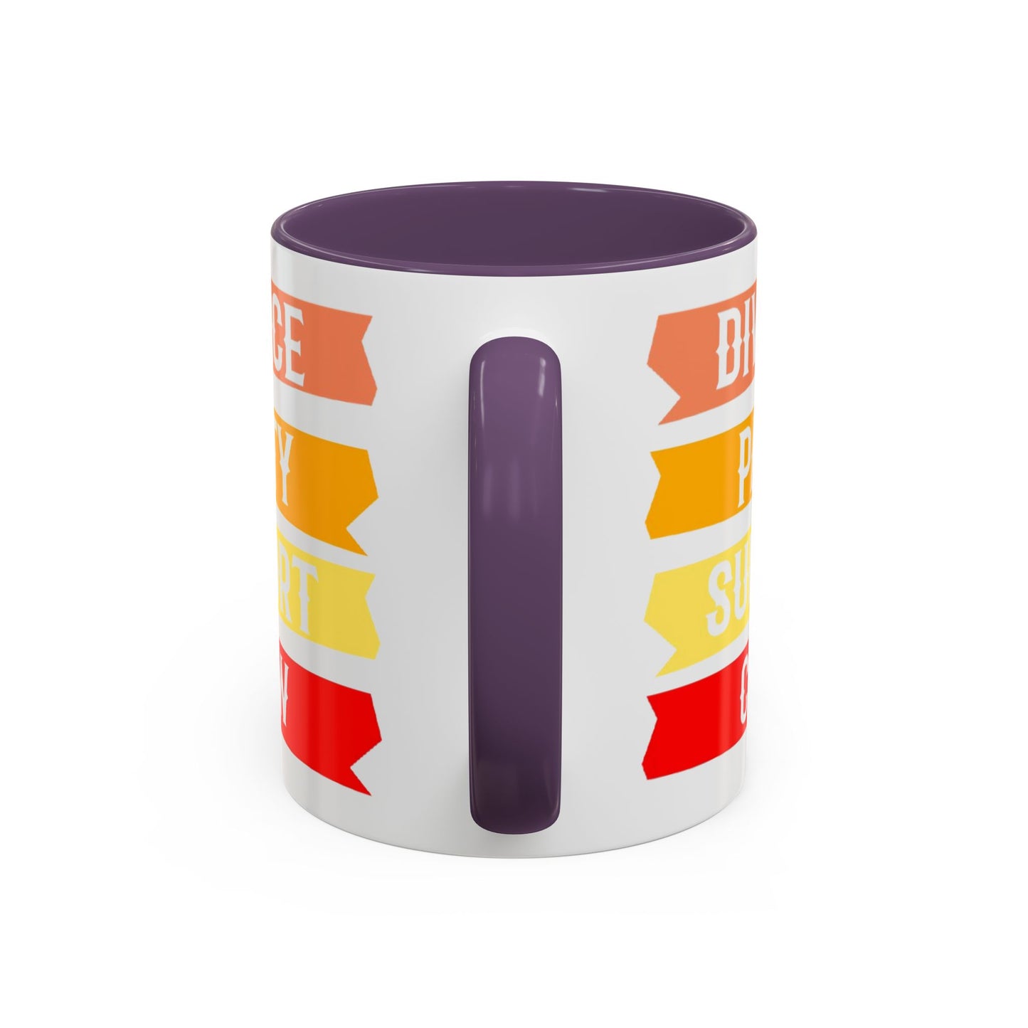 Divorce Party Coffee Mug, Fun Support Crew Mug, Gift for Friends, Celebrate Healing, Offset Accent Mug
