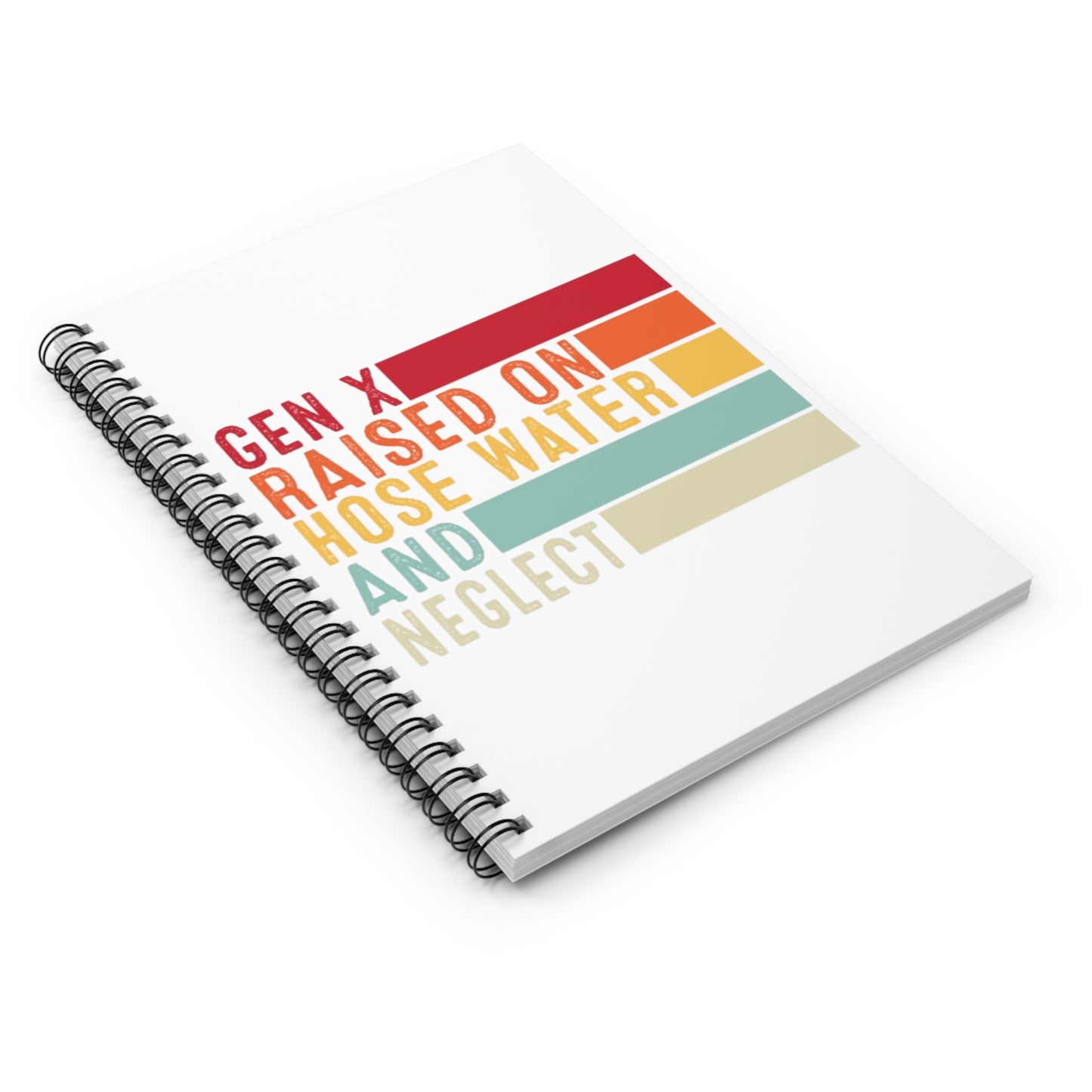 GEN X Spiral Notebook - Tribute to Childhood, Journal for Gen Xers, Gift for Nostalgic Souls, School Supplies, Writing Notebook