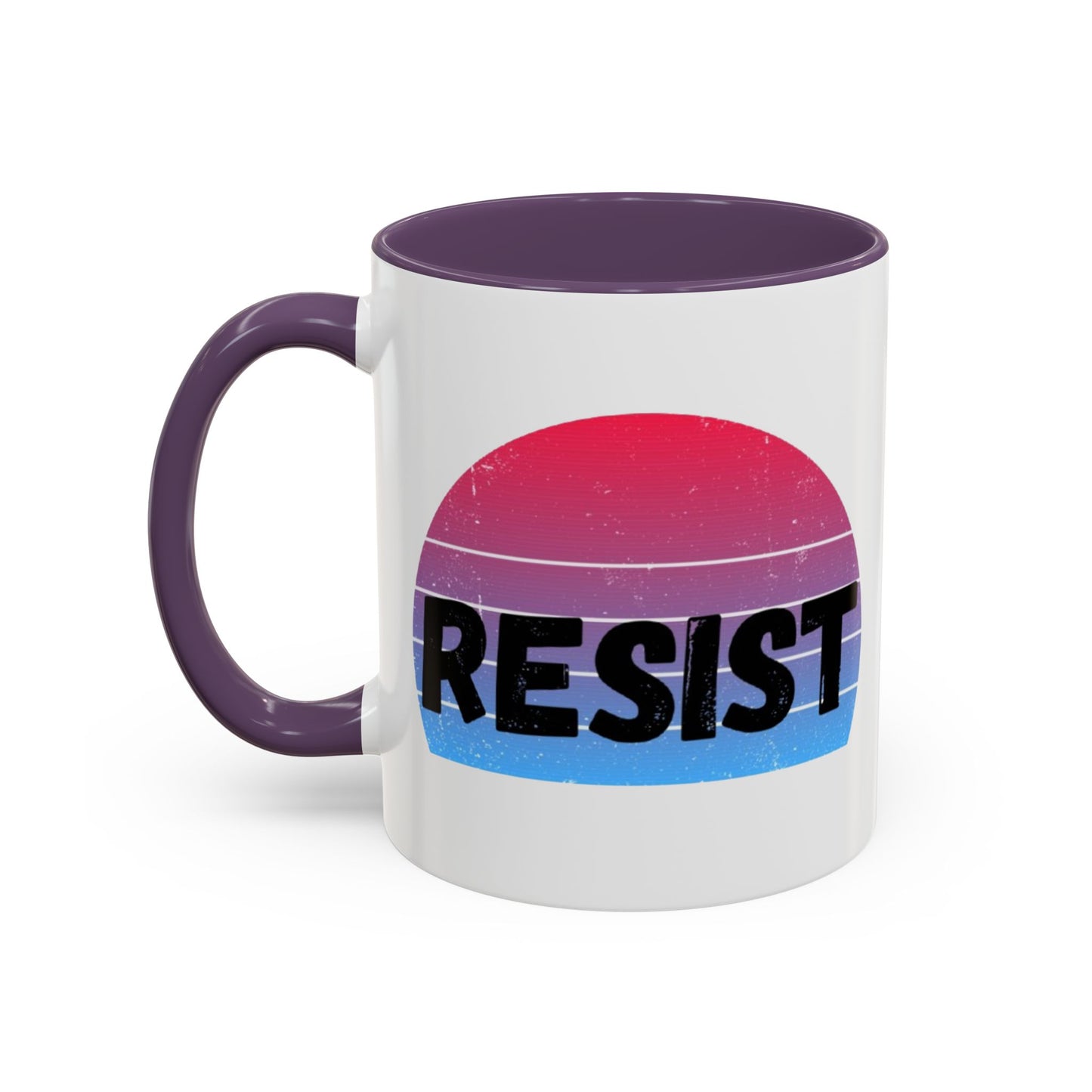 Colorful Resist Coffee Mug, Motivational Mug for Empowerment, Perfect Gift for Activists, Inspirational Kitchenware, 11oz 15oz