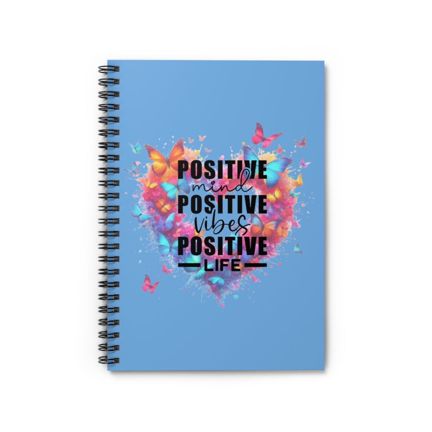 Positive Vibes Spiral Notebook - Inspiring Affirmation Journal