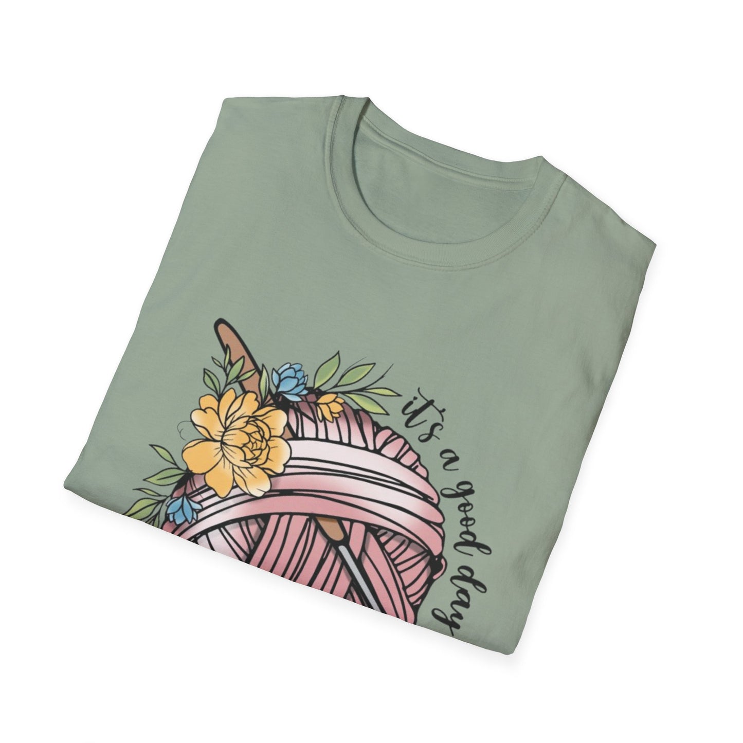 Crochet Lover's Unisex Softstyle T-Shirt - Perfect Gift for Crafters, Summer Tee, Handmade Art Apparel, Yarn Enthusiasts, Crochet Day!