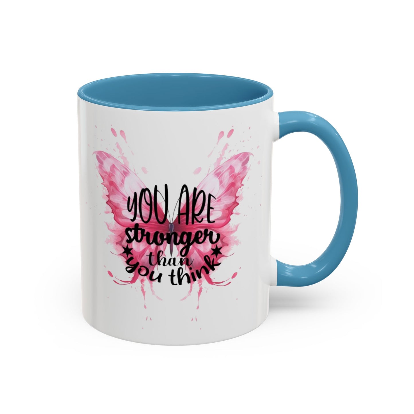Inspirational Butterfly Coffee Mug, Empowerment Gift, Motivational Drinkware, Self-Care Mug, Butterfly Decor, Pink Mug