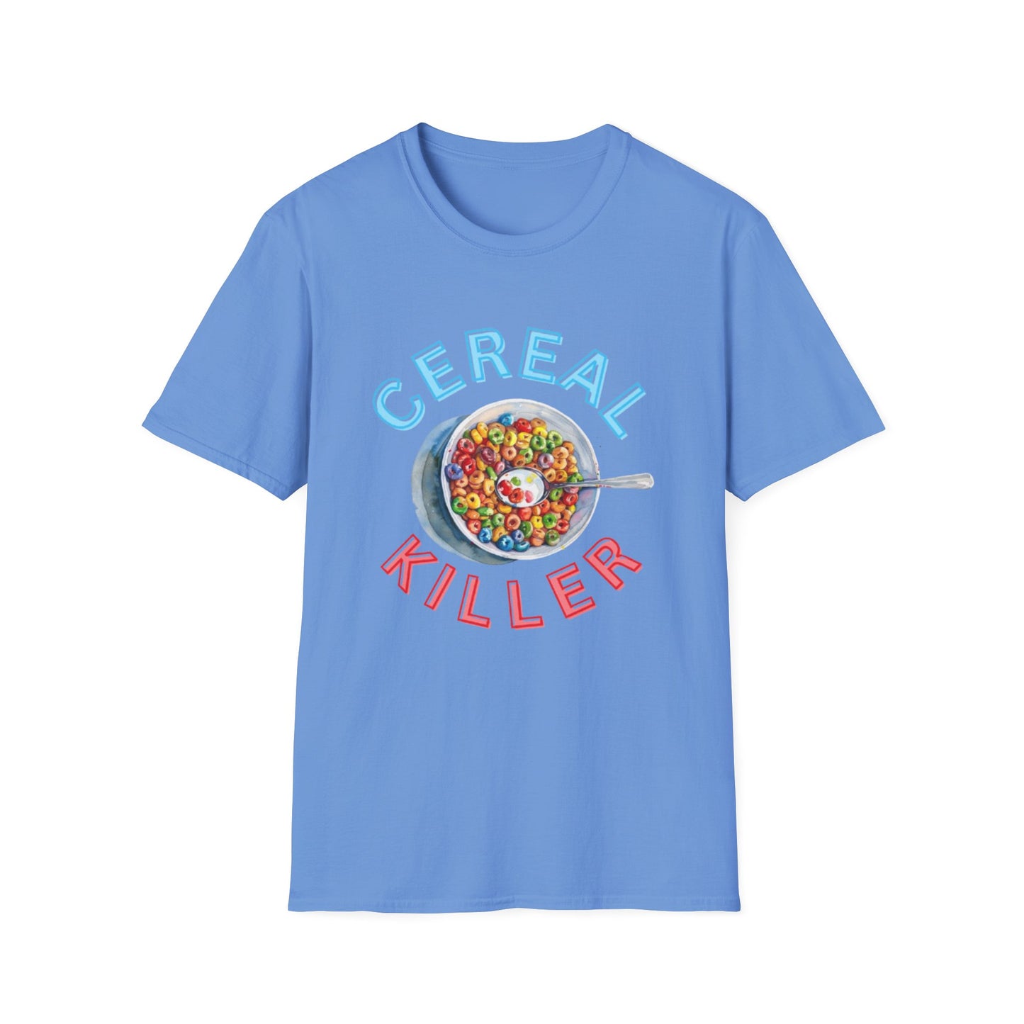 Cereal Killer Unisex Softstyle T-Shirt - Fun Humor Tee for Breakfast Lovers