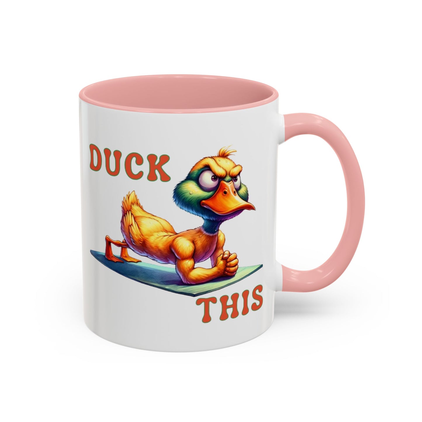 Quirky Duck Yoga Mug - Funny Coffee Cup for Yoga Lovers, Gift for Friends, Exercise Motivation, Duck This Mug