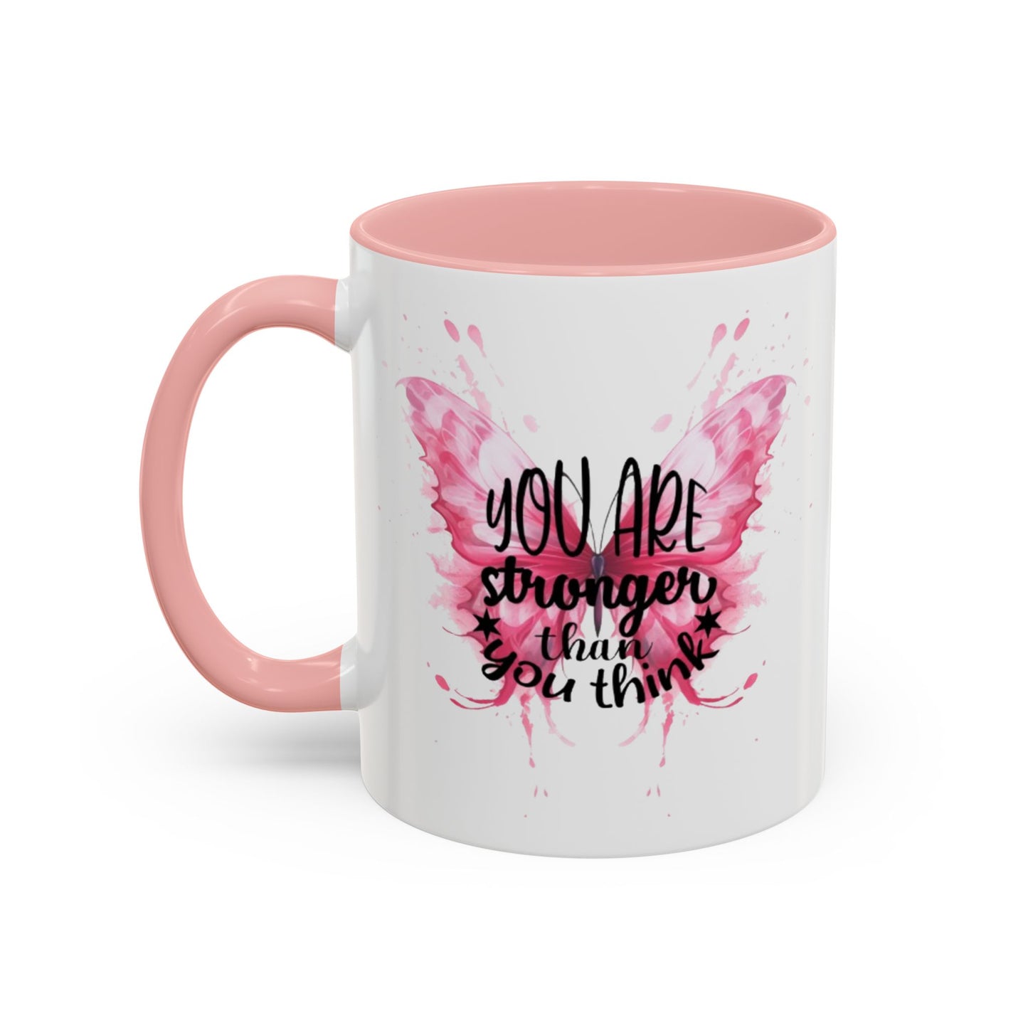 Inspirational Butterfly Coffee Mug, Empowerment Gift, Motivational Drinkware, Self-Care Mug, Butterfly Decor, Pink Mug