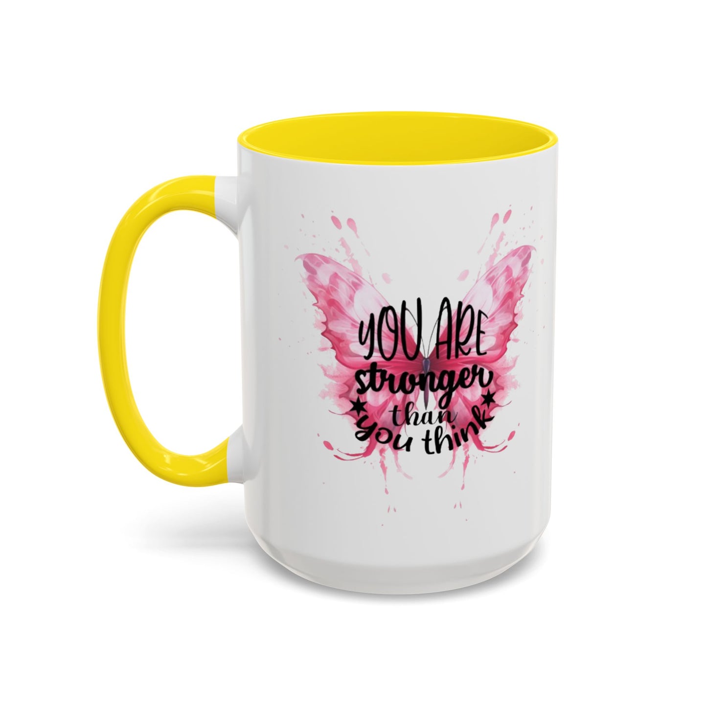 Inspirational Butterfly Coffee Mug, Empowerment Gift, Motivational Drinkware, Self-Care Mug, Butterfly Decor, Pink Mug