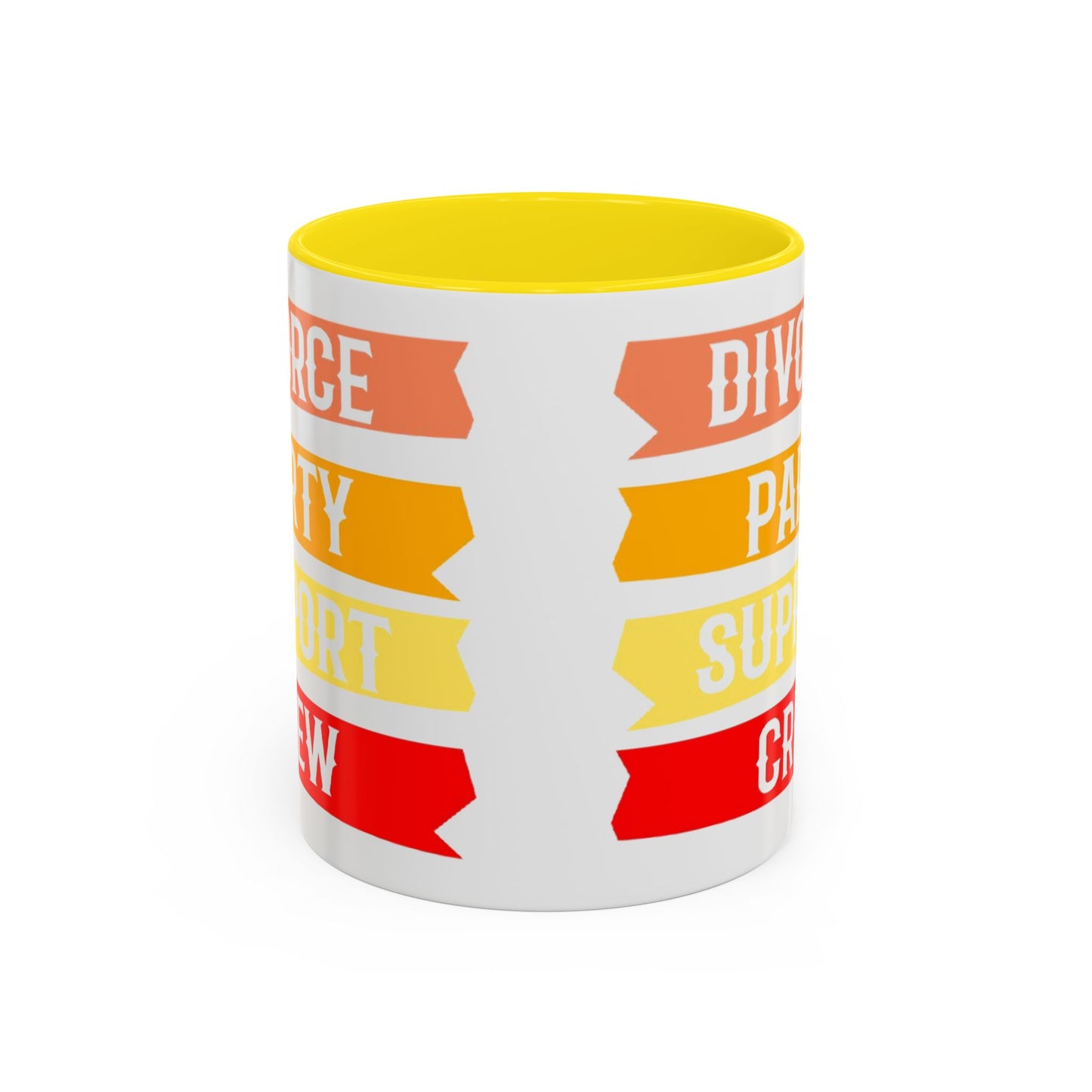 Divorce Party Coffee Mug, Fun Support Crew Mug, Gift for Friends, Celebrate Healing, Offset Accent Mug